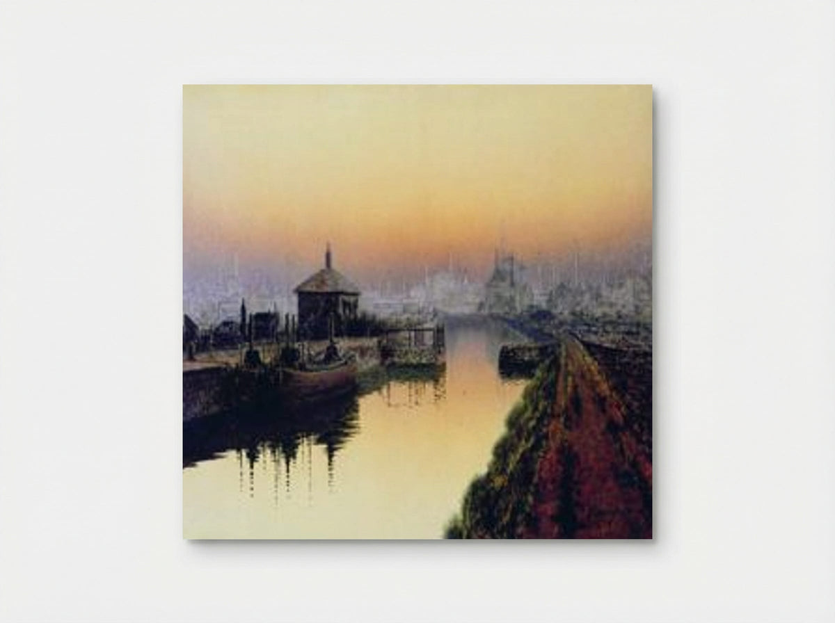 Knostrop Cut, Leeds, Sunday Night - John Atkinson Grimshaw - Poster