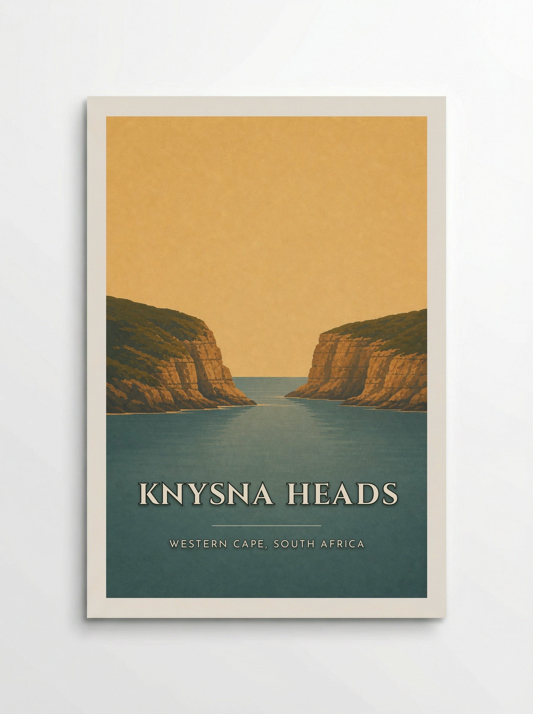 Knysna Heads Travel Poster Artwork - Poster