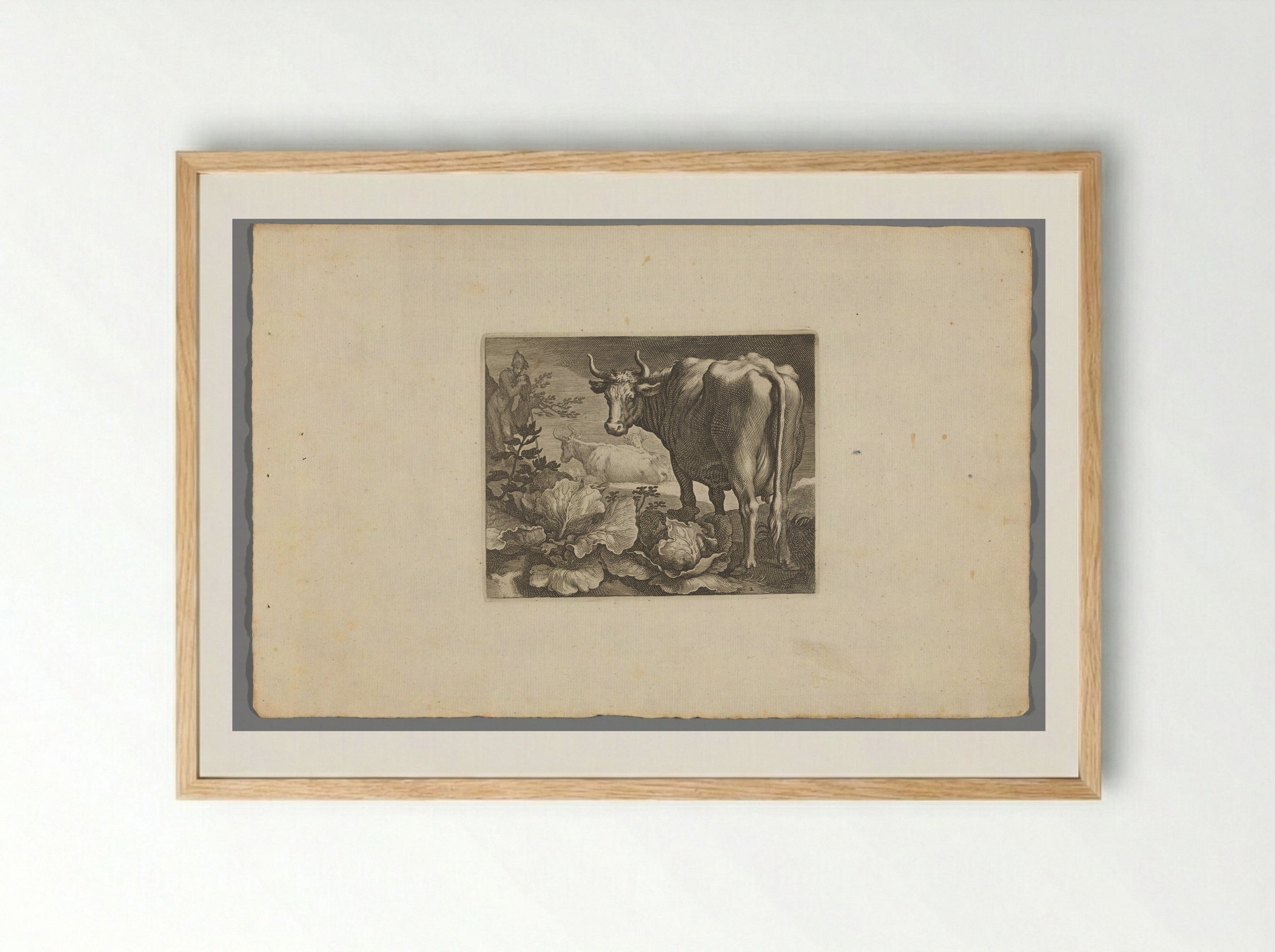 Koeien - Boëtius Adamsz. Bolswert - Framed Print Wood