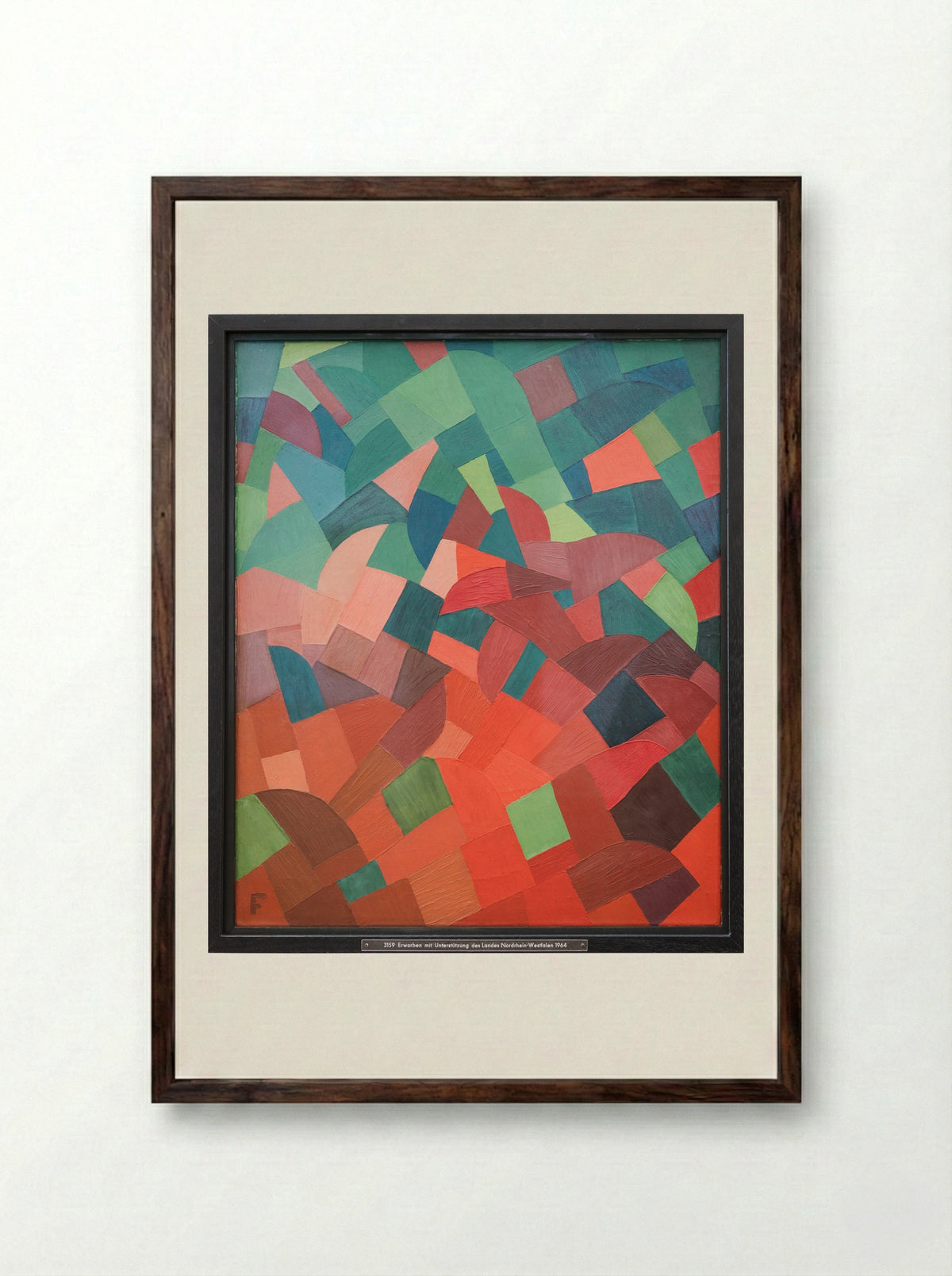 Komposition - Otto Freundlich - Framed Print Dark Wood