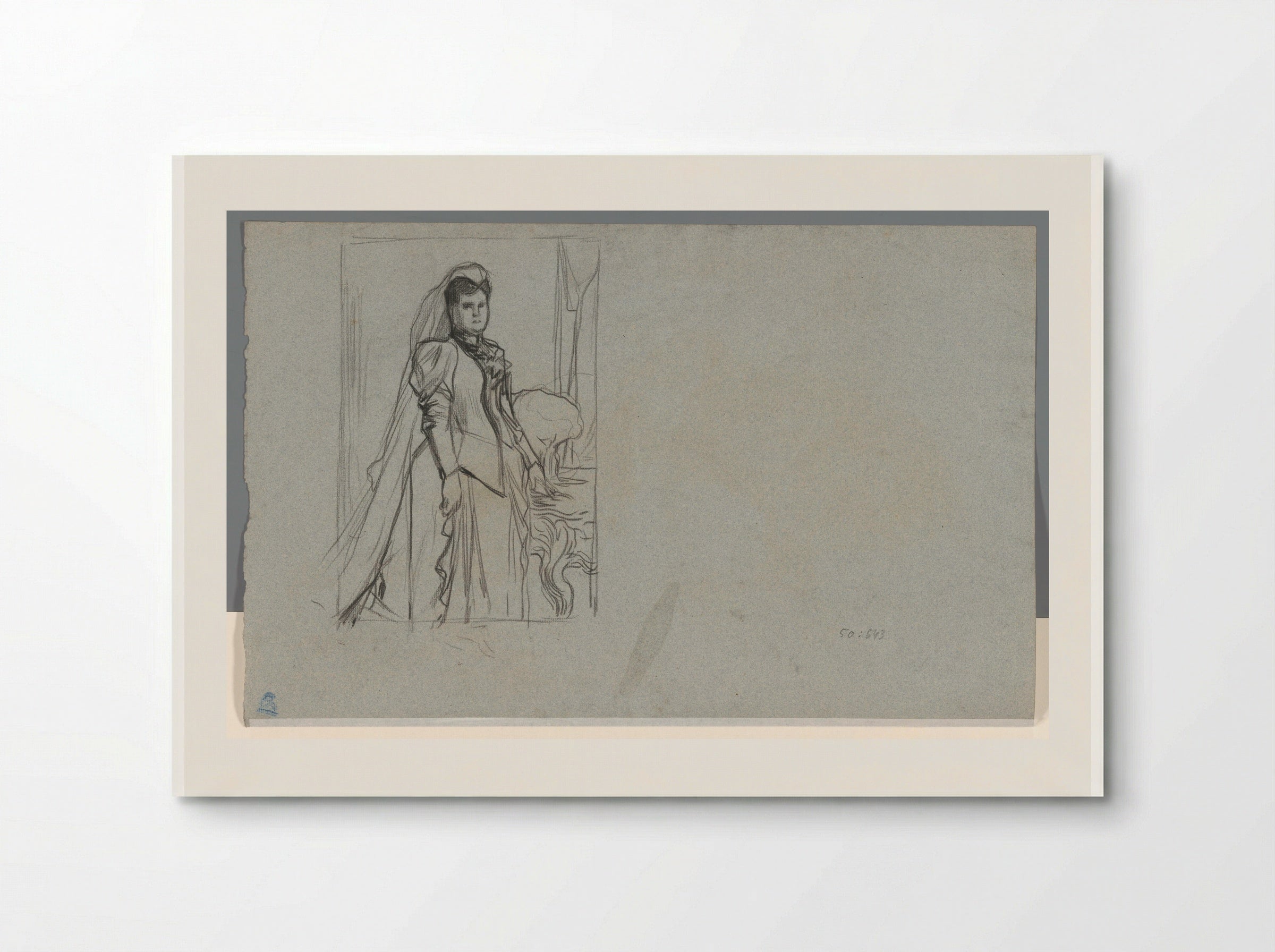 Koningin Emma in weduwendracht - Pieter de Josselin de Jong - Poster