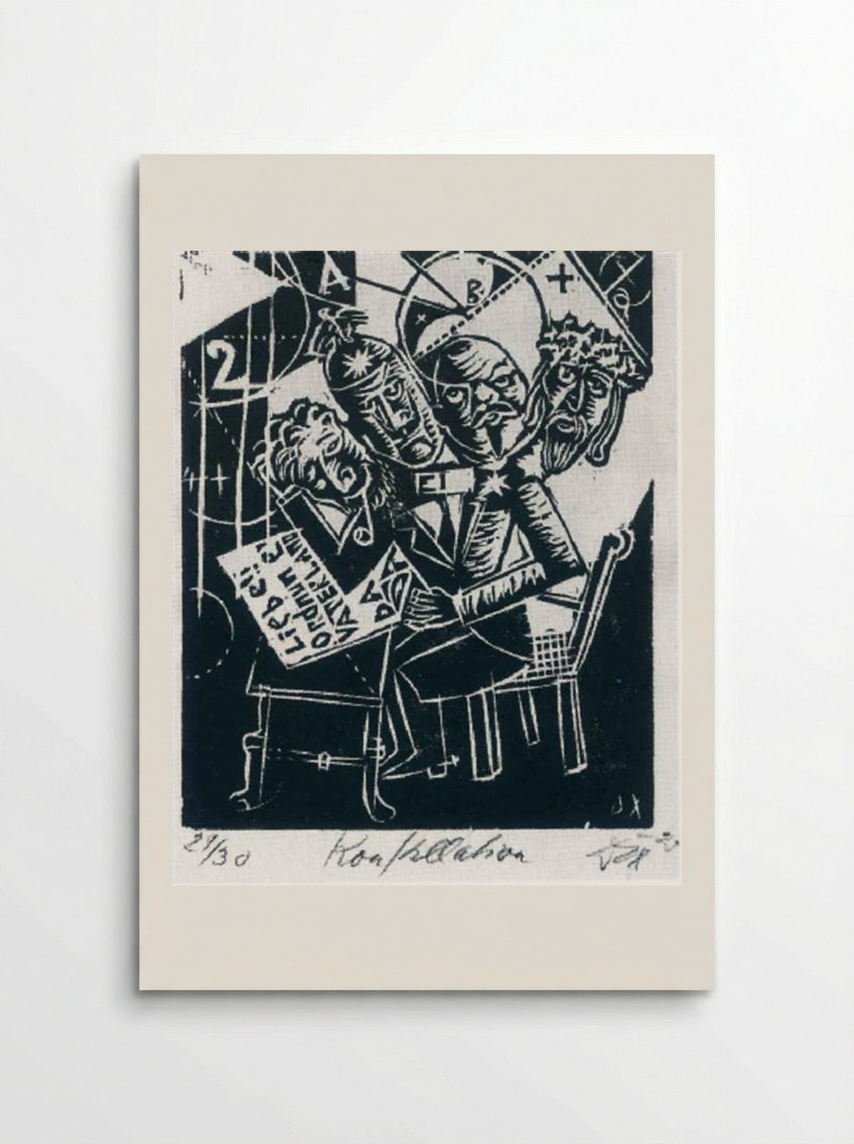 Konstellation (The Celebrities) - Otto Dix - Poster