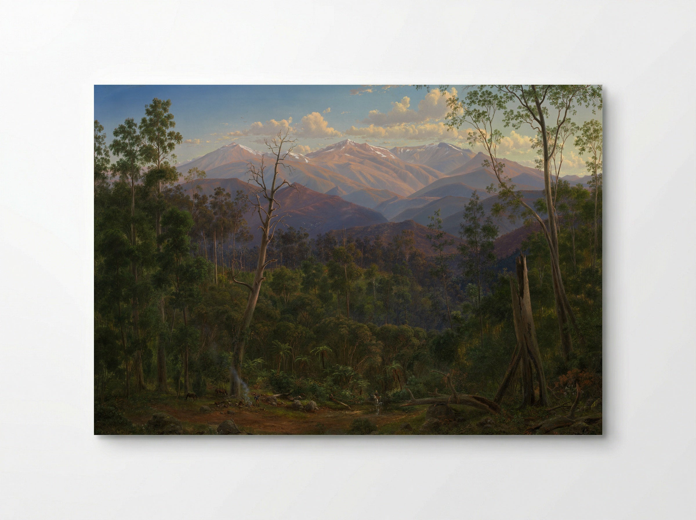 Koort Koort-nong homestead, near Camperdown, Victoria, with Mount Elephant in the distance - Eugene von Guerard - Poster