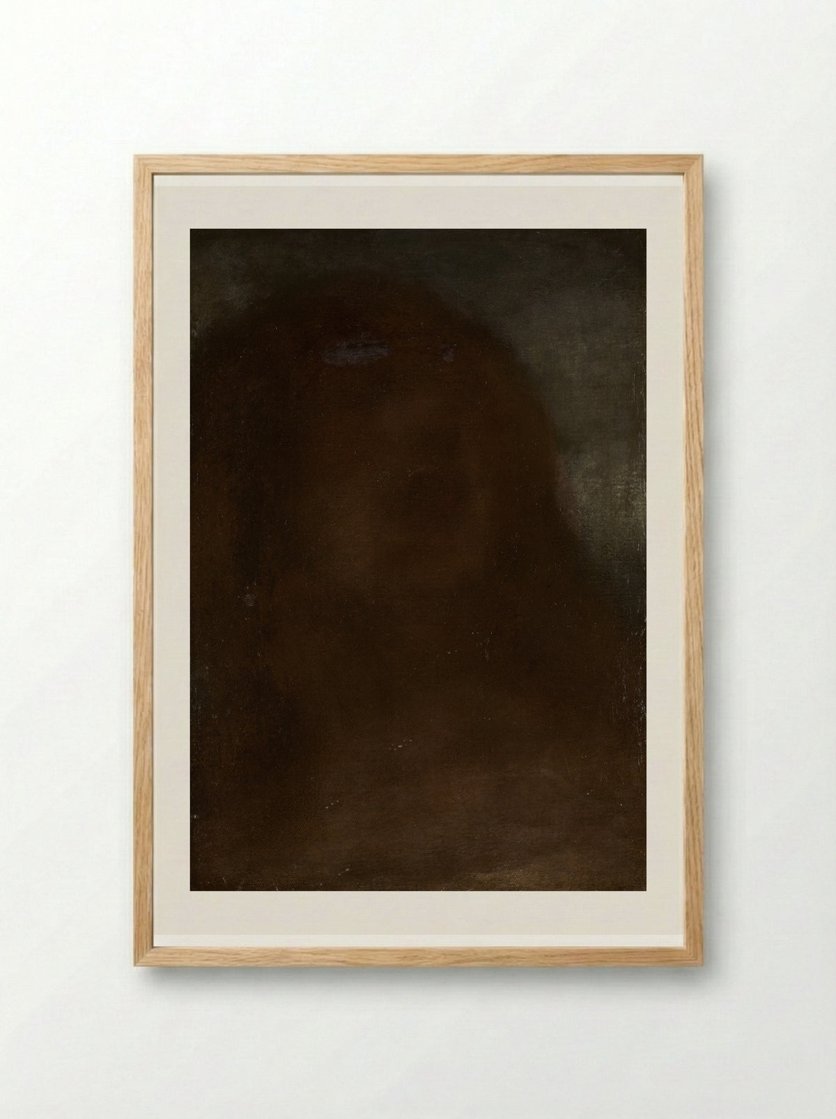 Kop van een vrouw, genaamd 'A fair beauty' - Matthijs Maris - Framed Print Wood