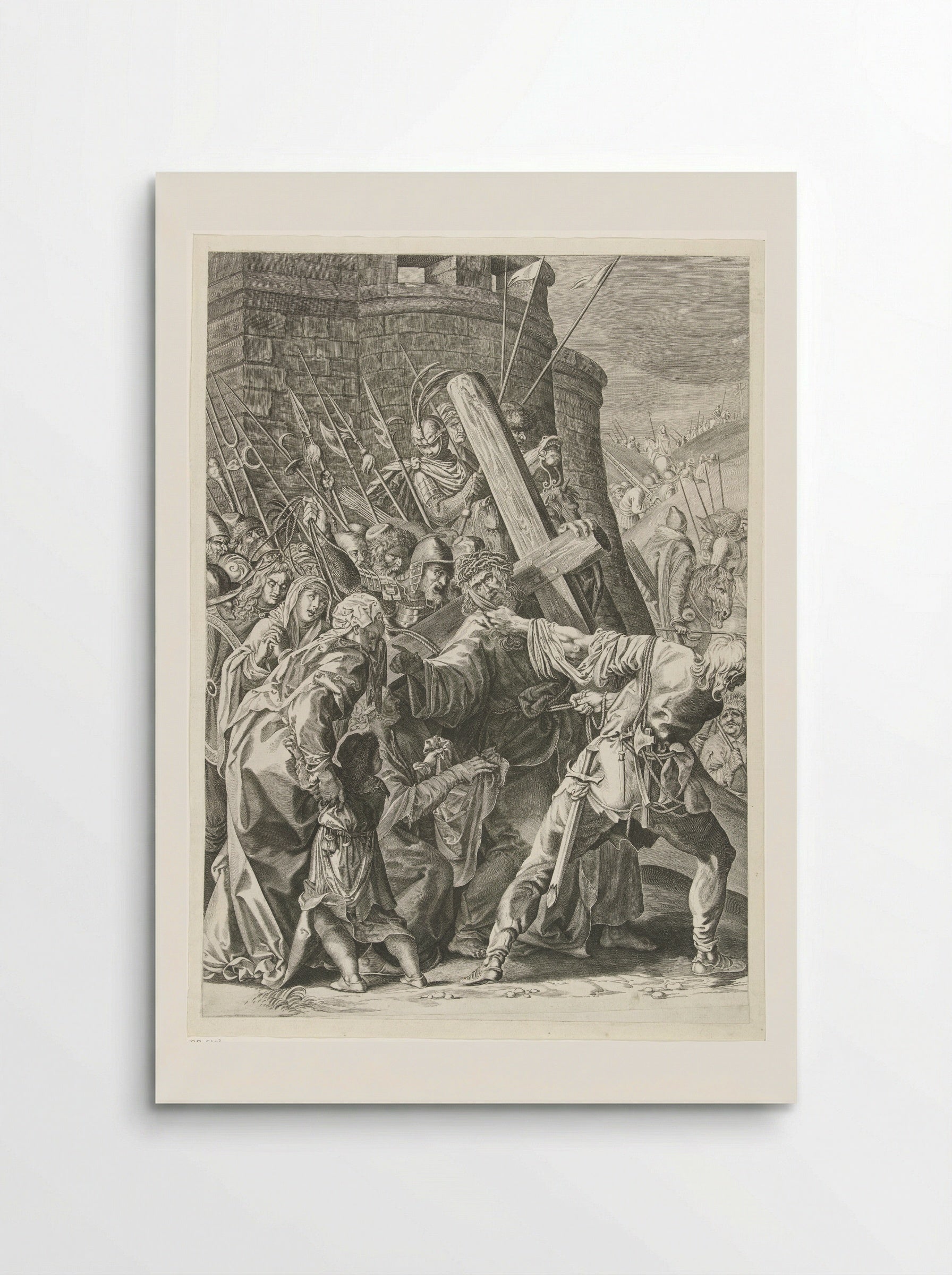 Kruisdraging van Christus - Aegidius Sadeler (II) - Poster