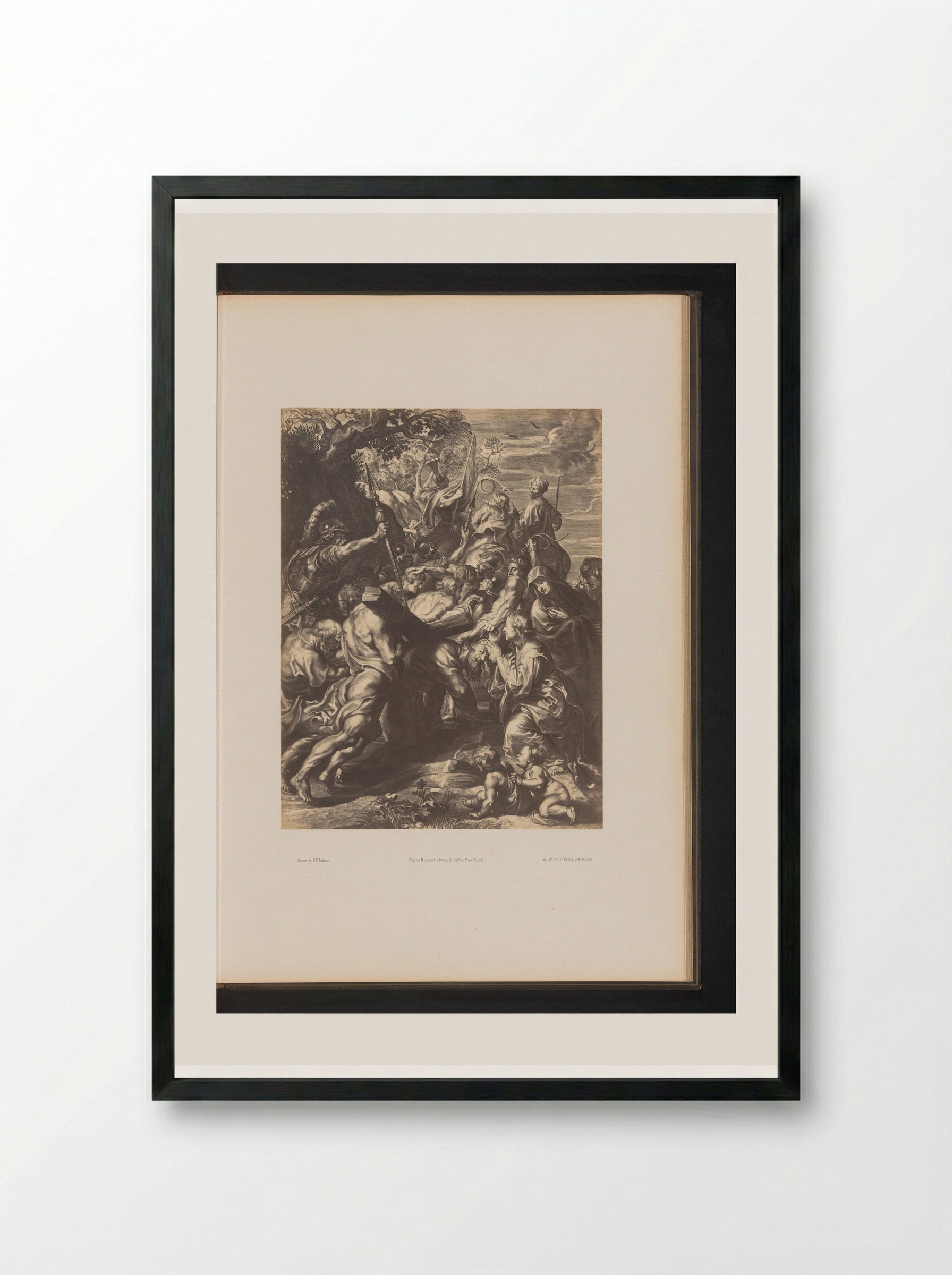 Kruisdraging - Paulus Pontius - Framed Print Black