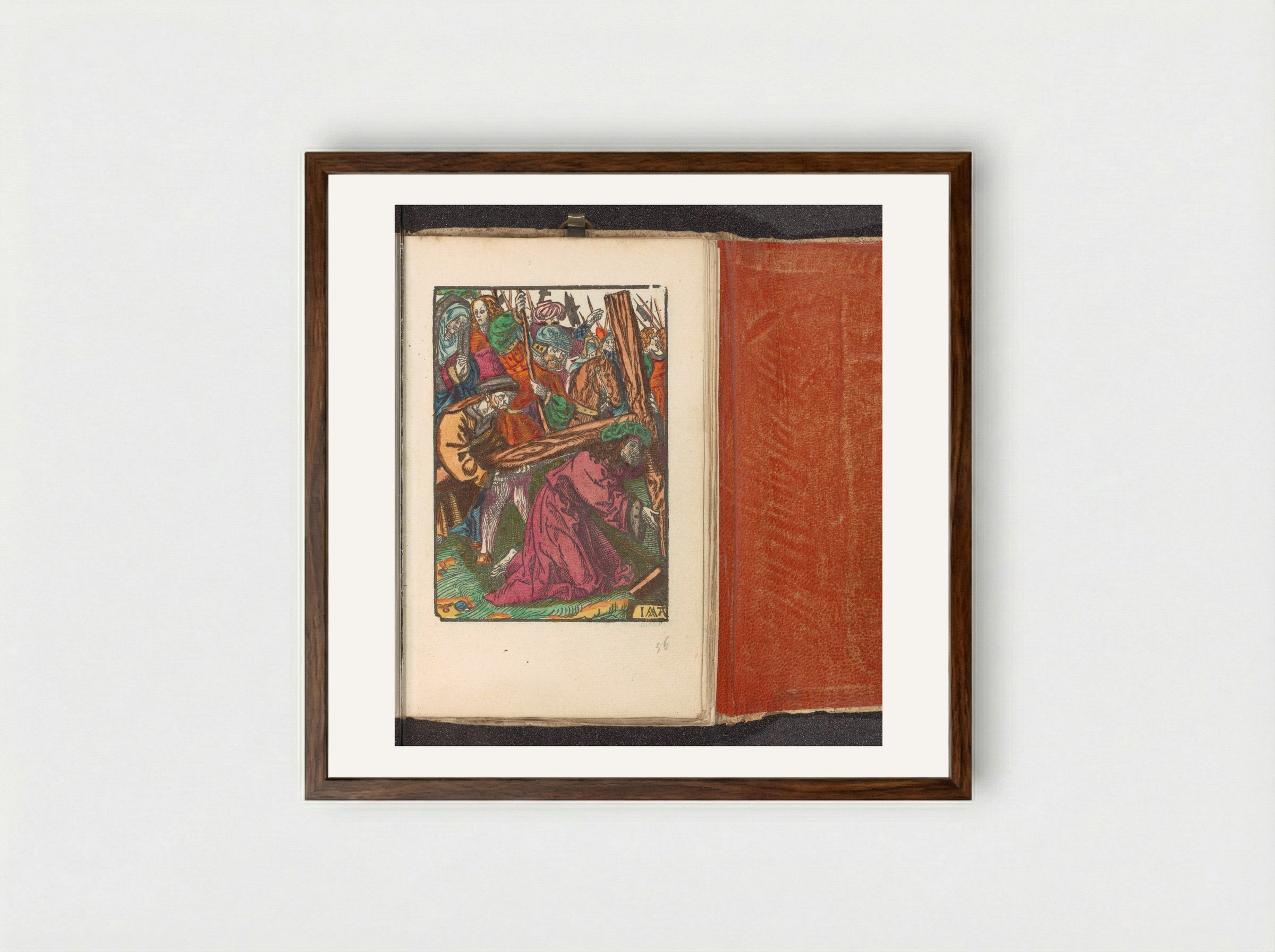 Kruisdraging - Doen Pietersz. - Framed Print Dark Wood