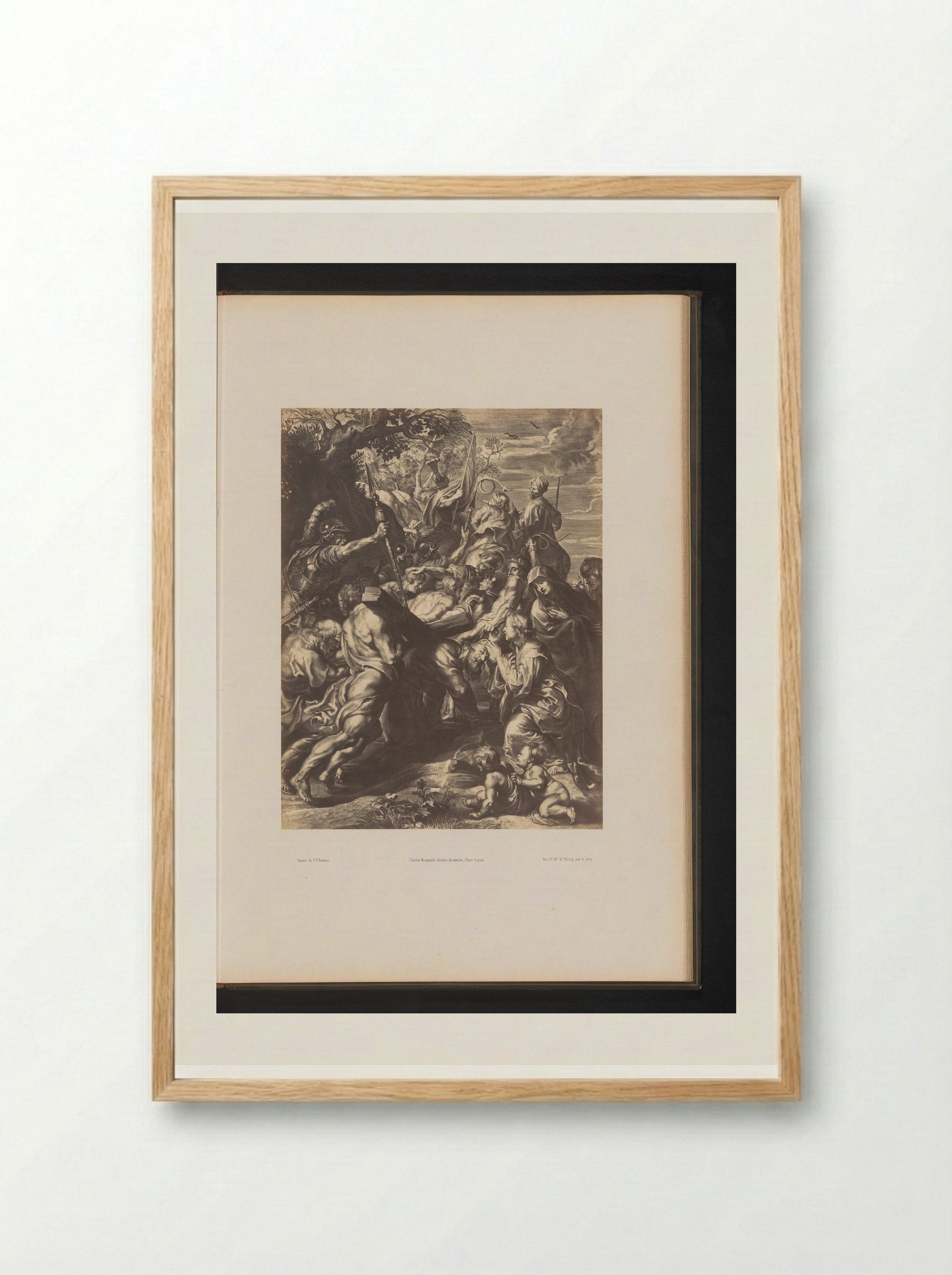 Kruisdraging - Paulus Pontius - Framed Print Wood