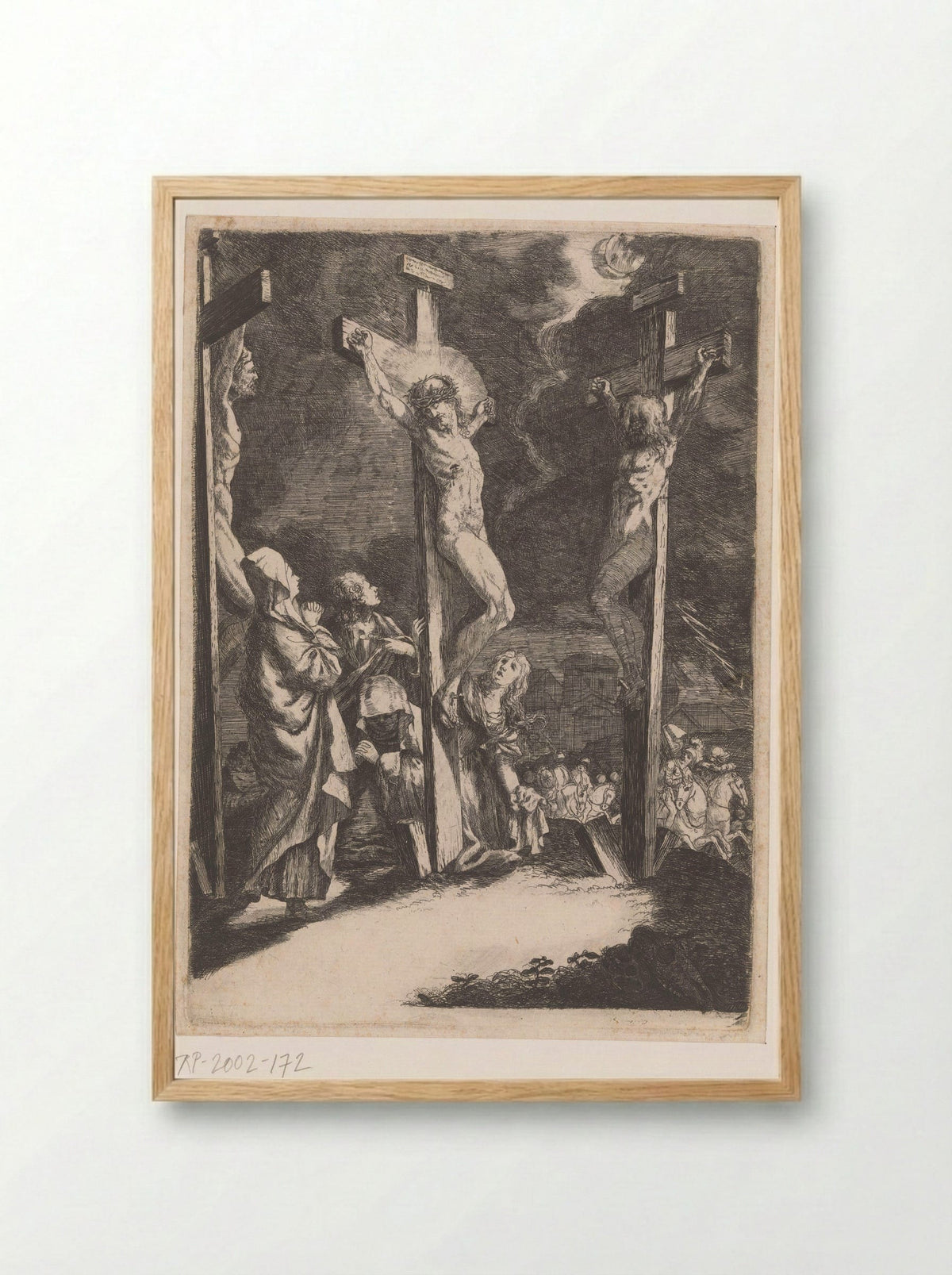 Kruisiging - Andreas Massinger - Framed Print Wood