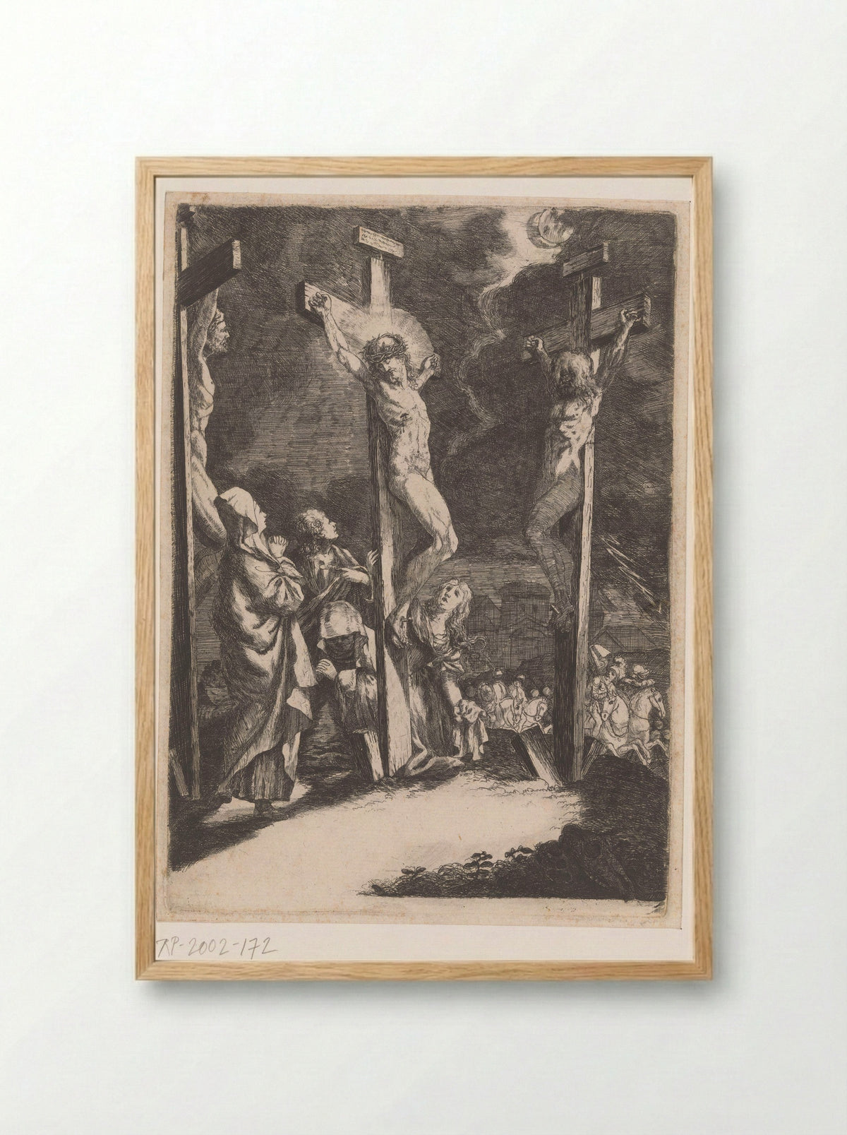 Kruisiging - Andreas Massinger - Framed Print Wood