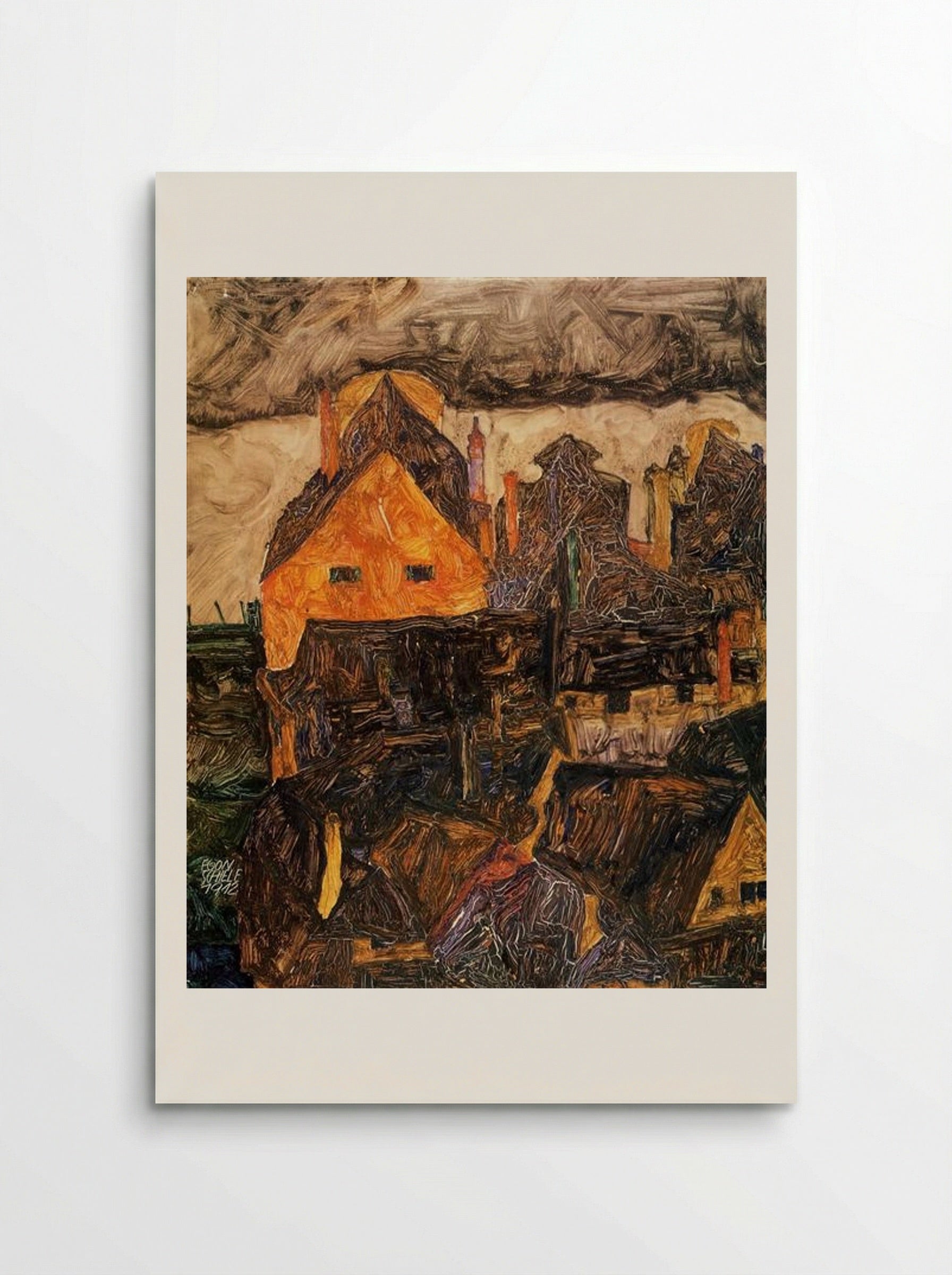 Krumau on the Moldau - Egon Schiele - Poster