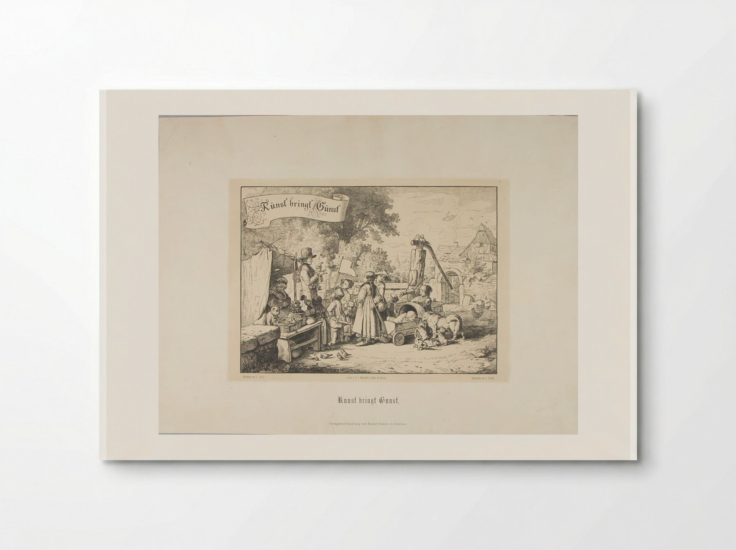 Kunst bringt Gunst - Adrian Ludwig Richter - Poster