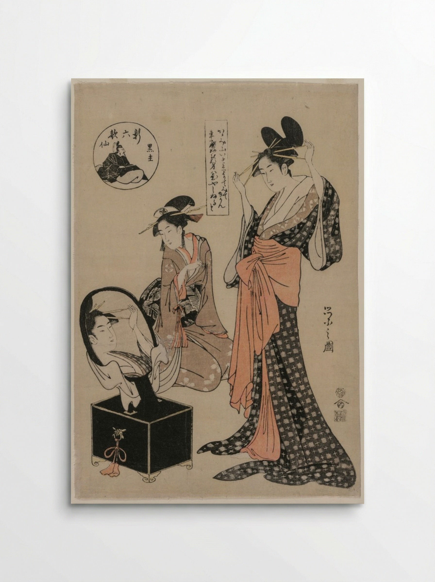 Kuronushi from the series The New Six Immortal Poets - Chōbunsai Eishi - Poster