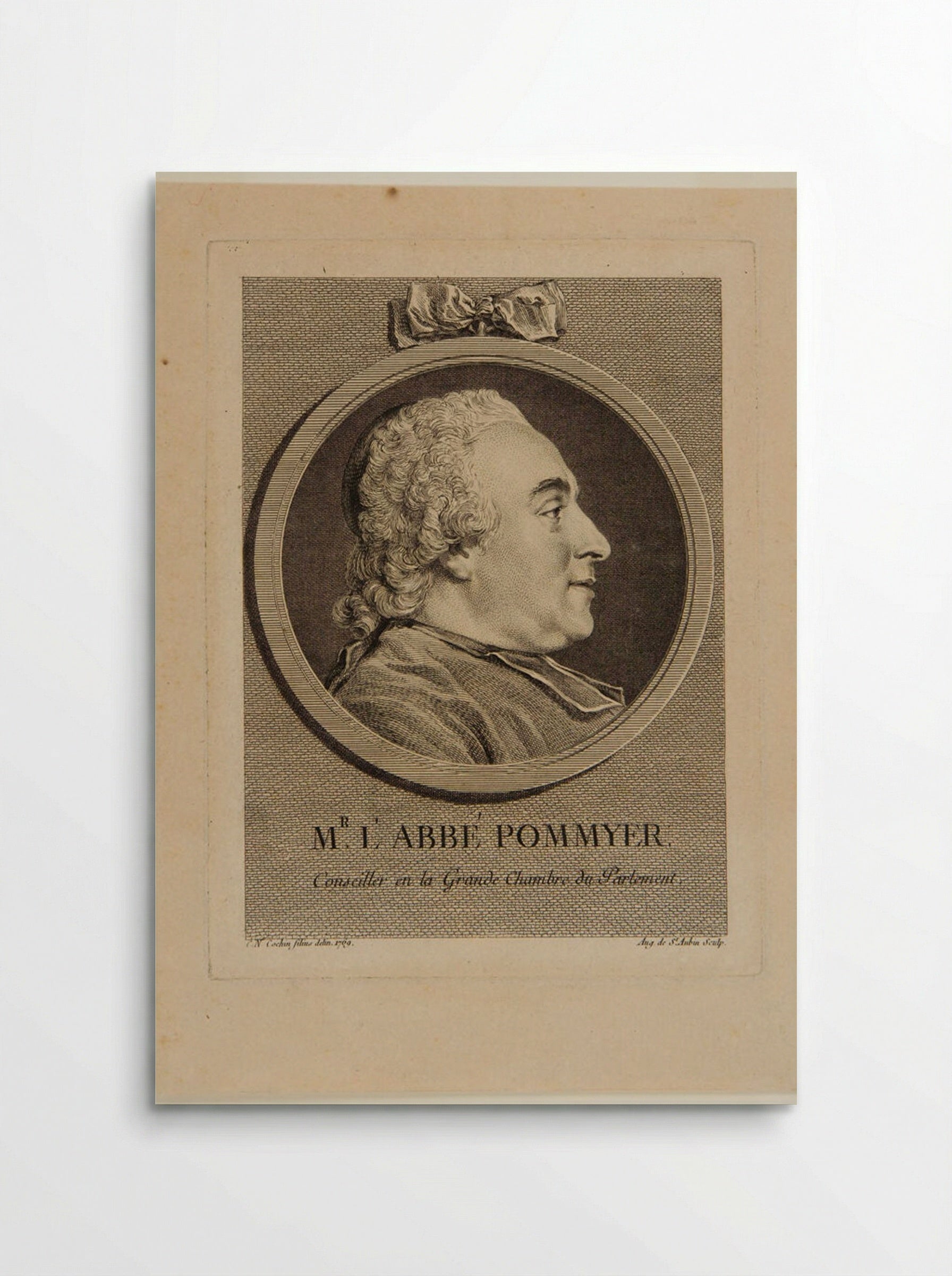L'Abbé Pommyer - Augustin de Saint-Aubin - Poster