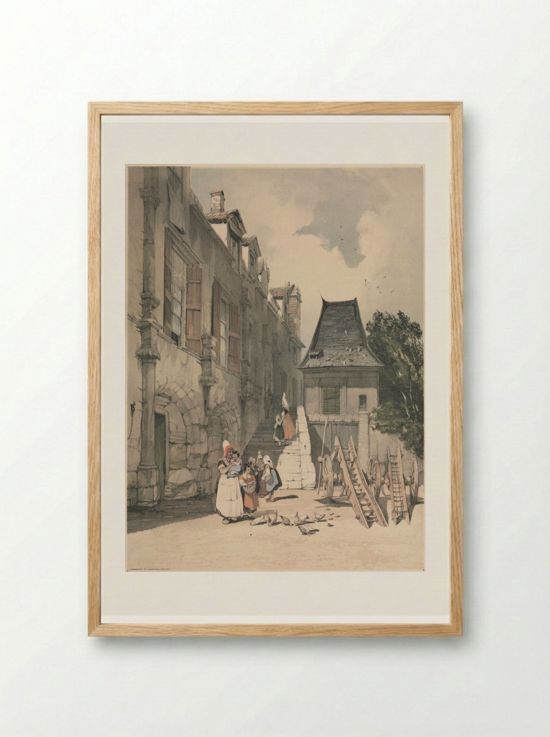 L'Abbaye St. Amand, Rouen - Thomas Shotter Boys - Framed Print Wood
