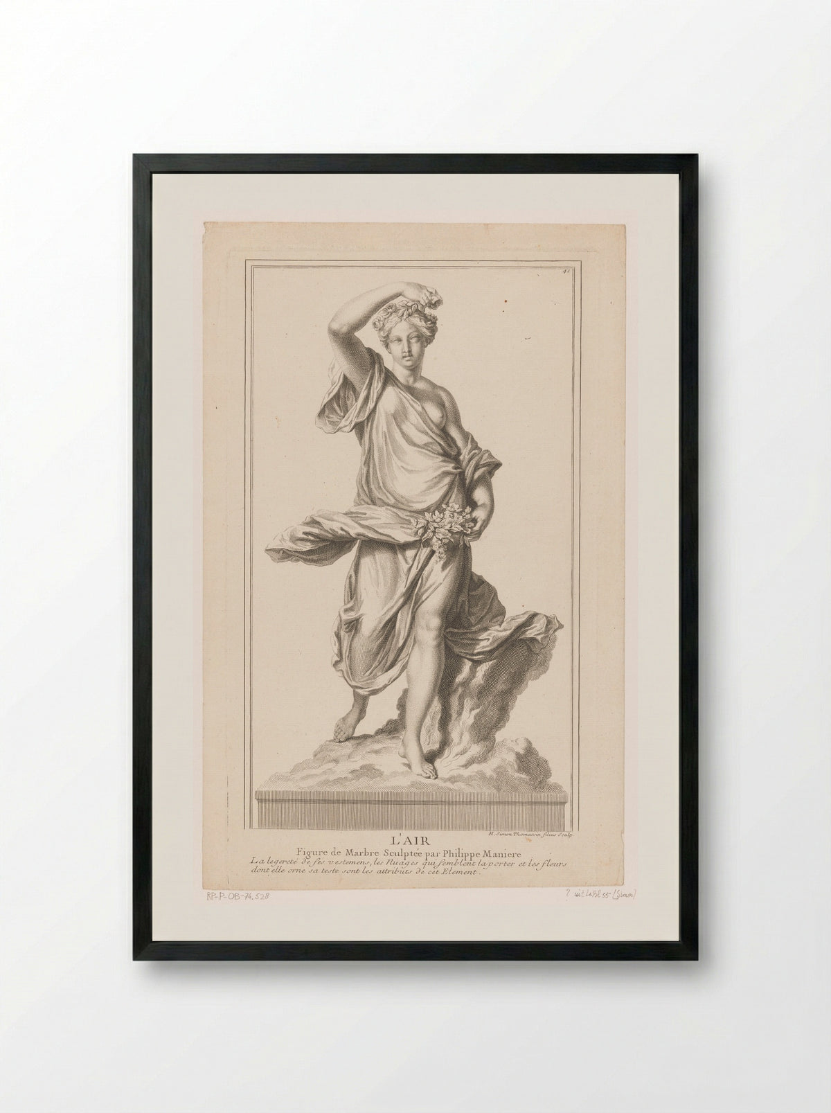 L'Air (After Philippe Magnier) - Simon Thomassin - Framed Print Black