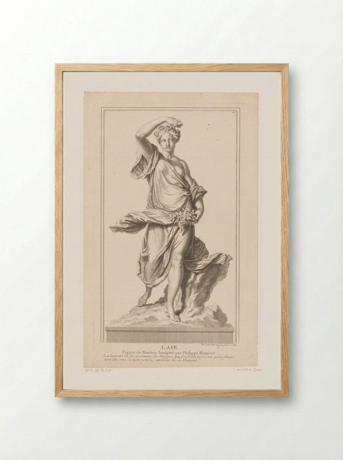 L'Air (After Philippe Magnier) - Simon Thomassin - Framed Print Wood
