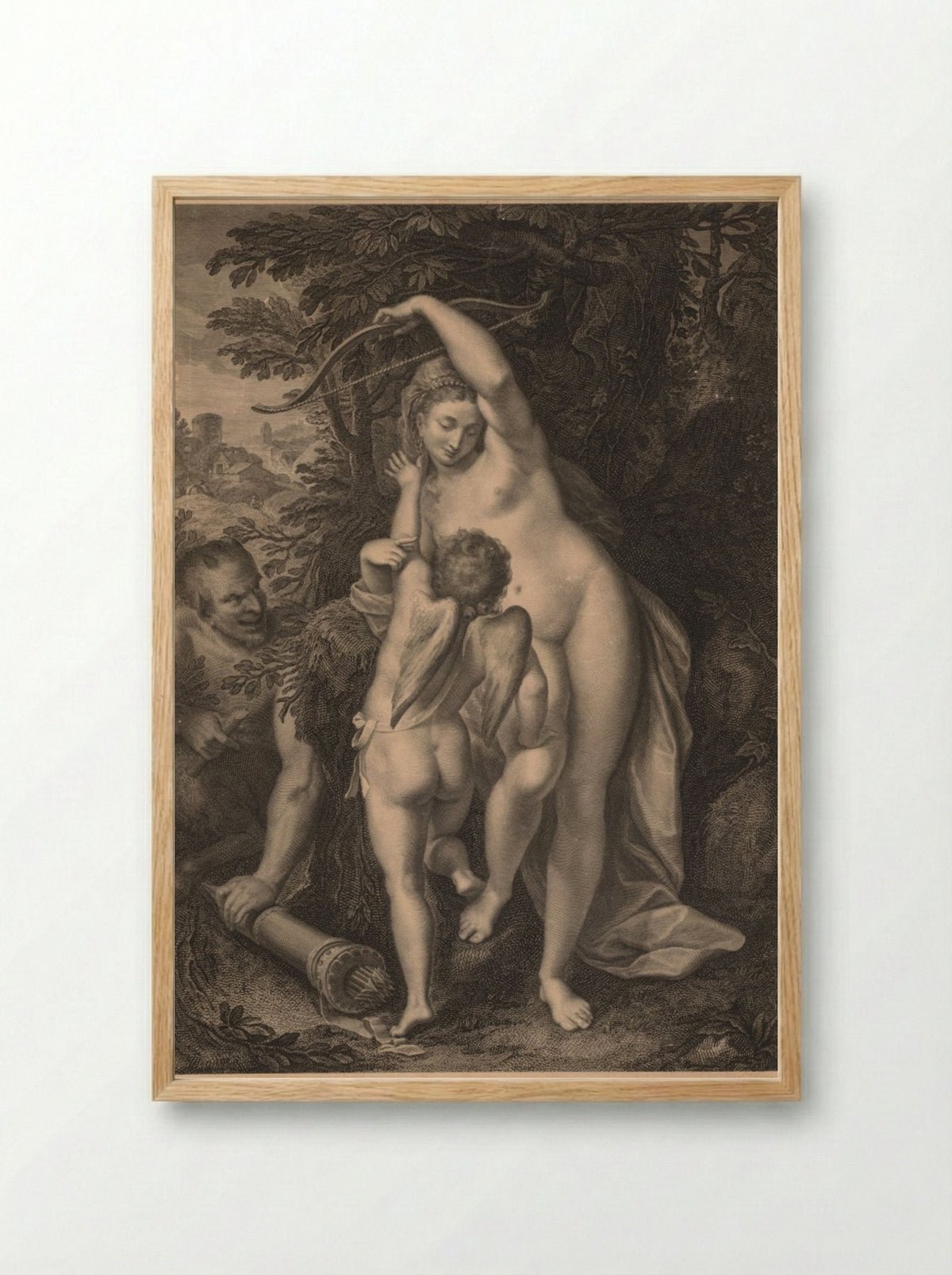 L'Amour désarmé - Christophe Guerin - Framed Print Wood