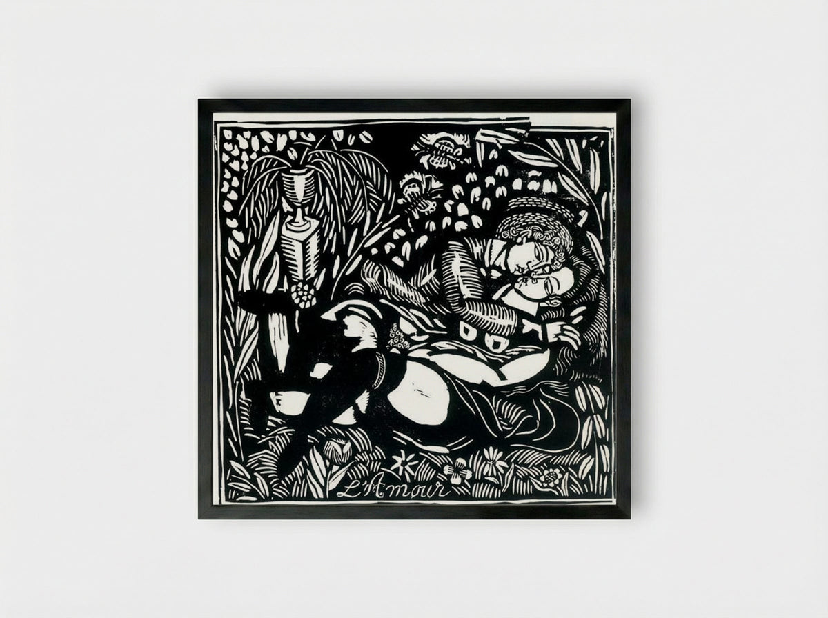 L'Amour - Raoul Dufy - Framed Print Black