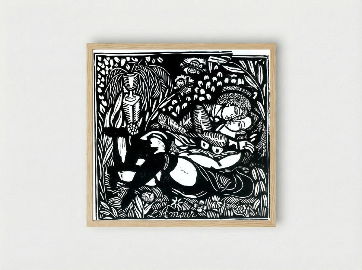 L'Amour - Raoul Dufy - Framed Print Wood