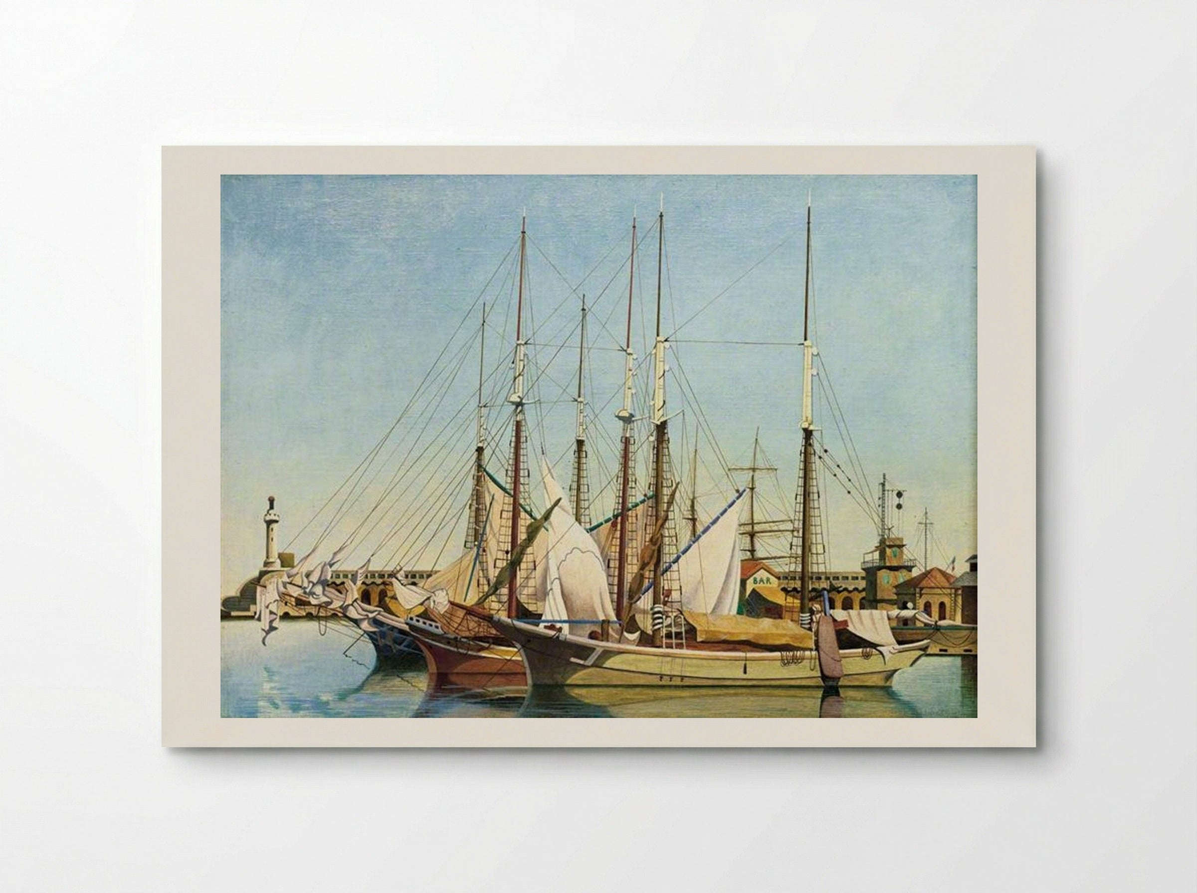 L'Avant Port, Marseilles - Edward Wadsworth - Poster