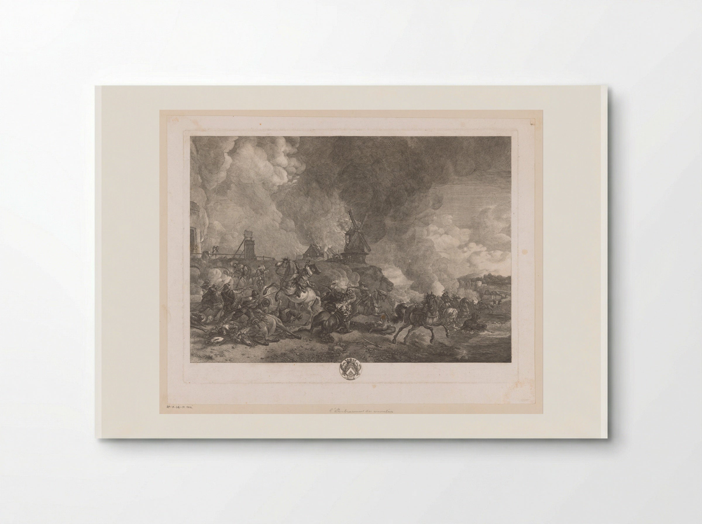 L'Embrasement des moulins - Jean Moyreau - Poster