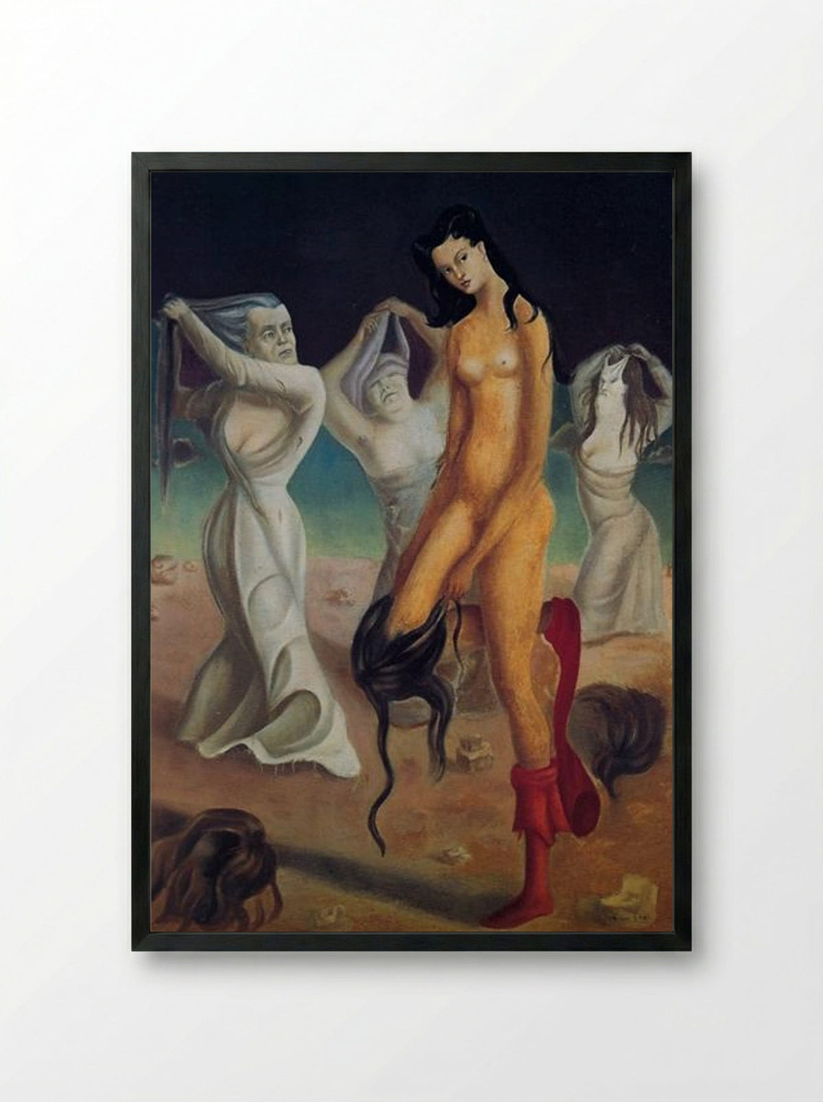 L’Entracte de l’Apothéose - Leonor Fini - Framed Print Black