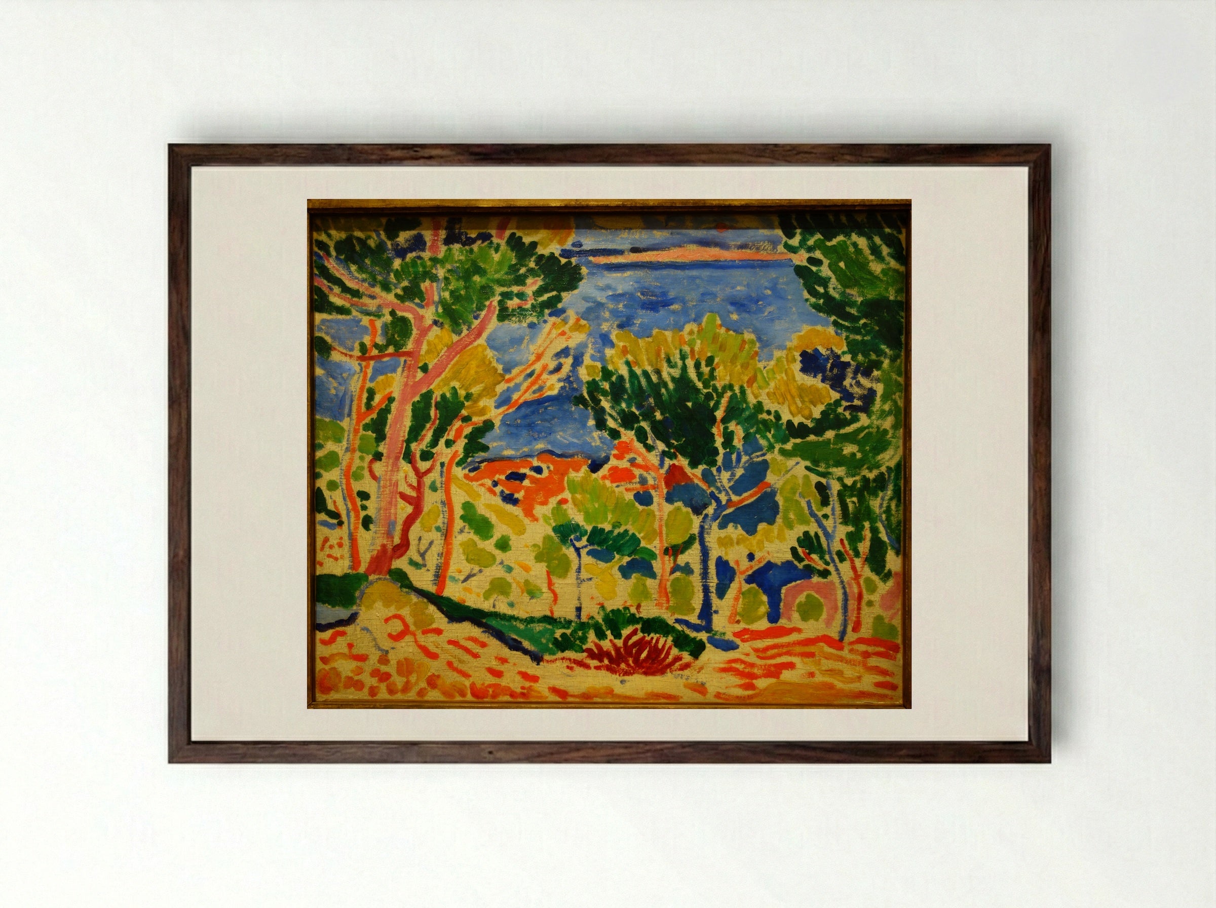 L'Estaque - André Derain - Framed Print Dark Wood