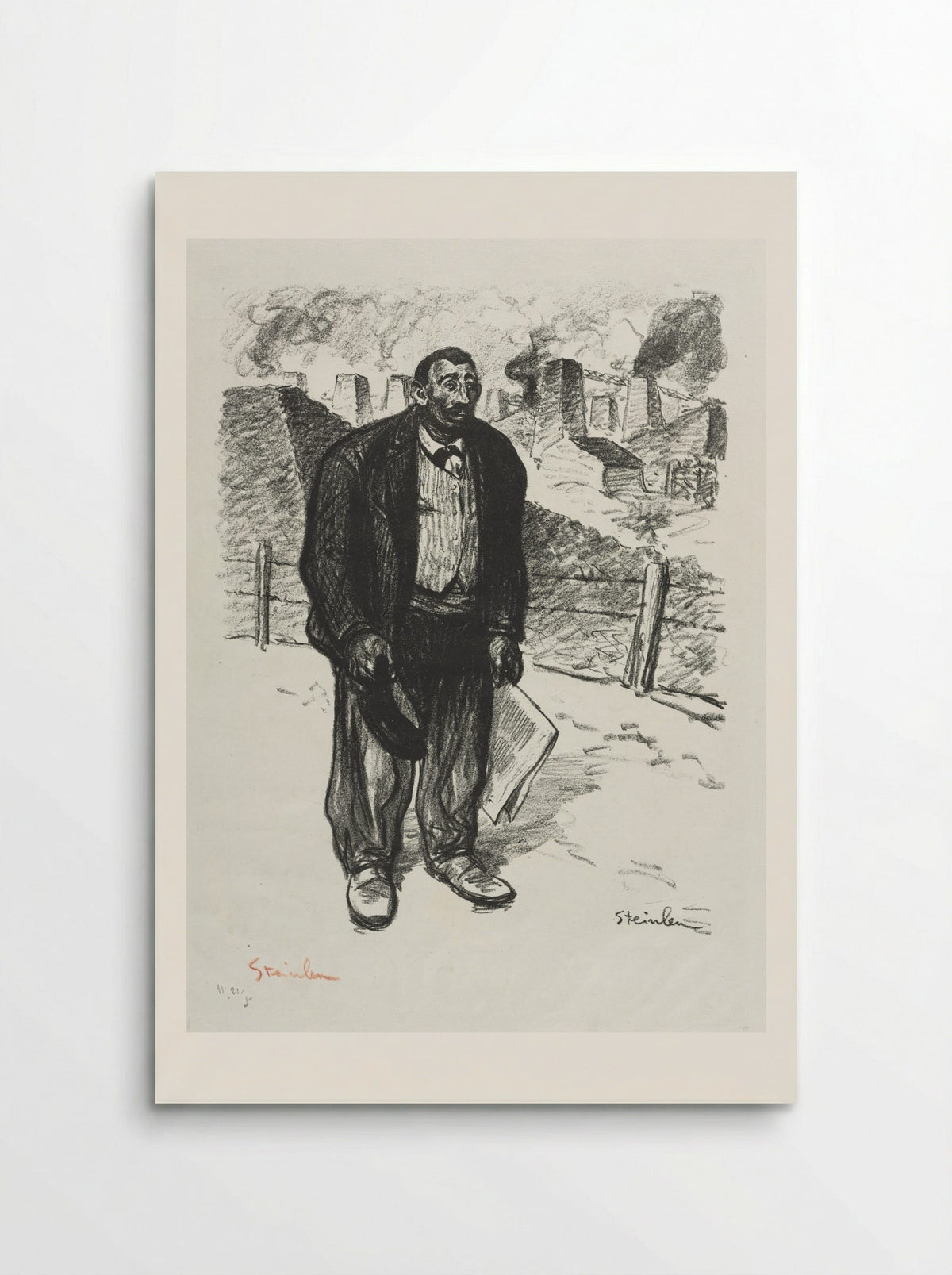 L'Honnête ouvrier - Théophile Alexandre Steinlen - Poster