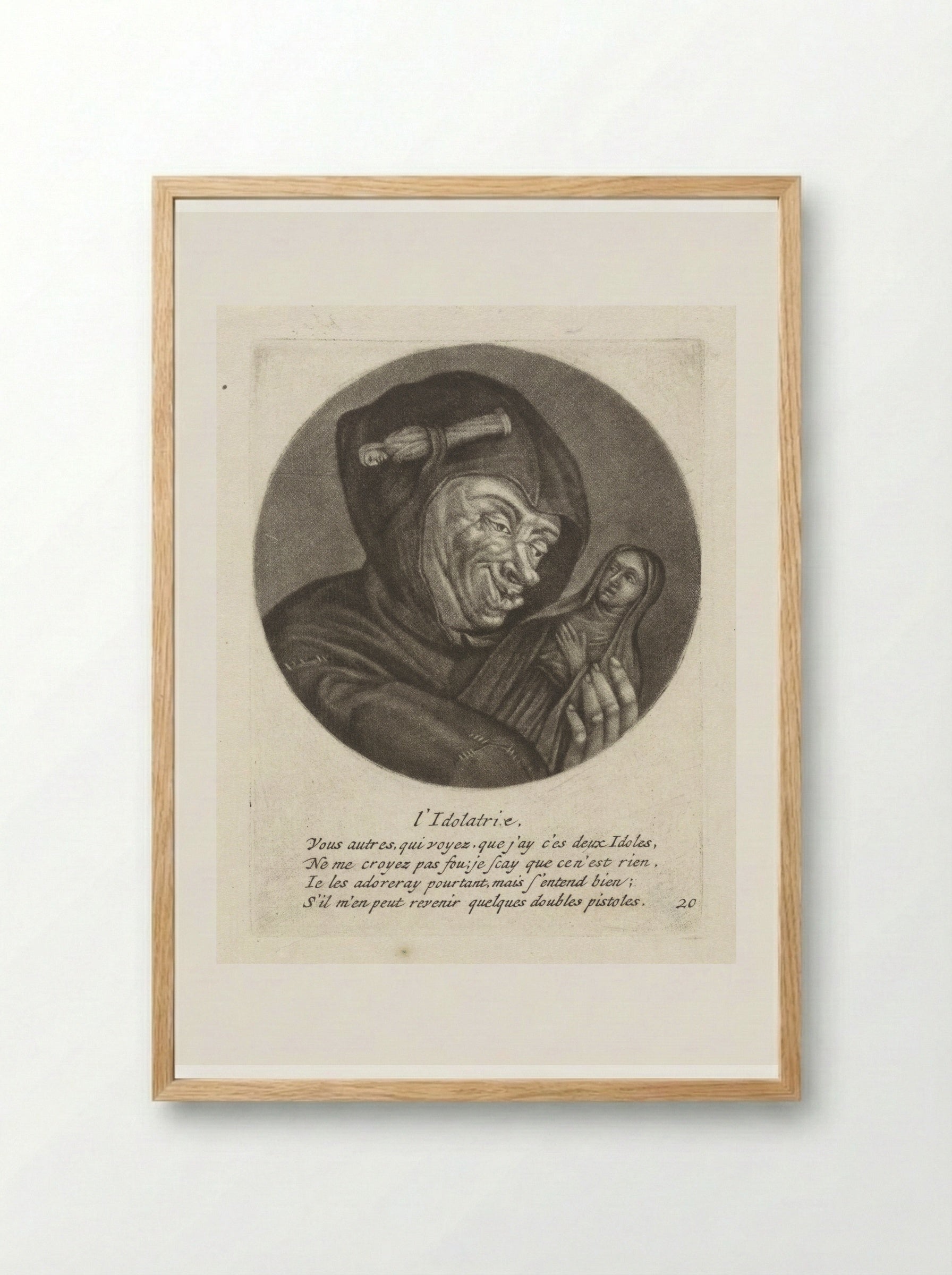 L'Idolatrie - Jacob Gole - Framed Print Wood