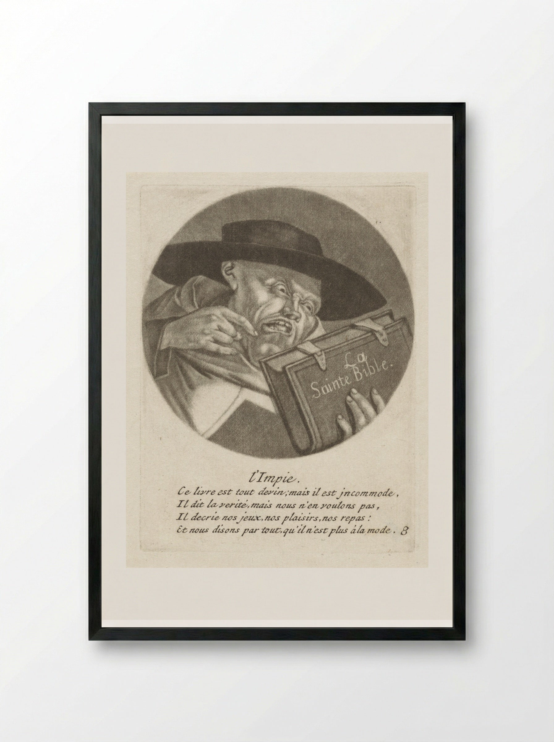 L'Impie - Jacob Gole - Framed Print Black