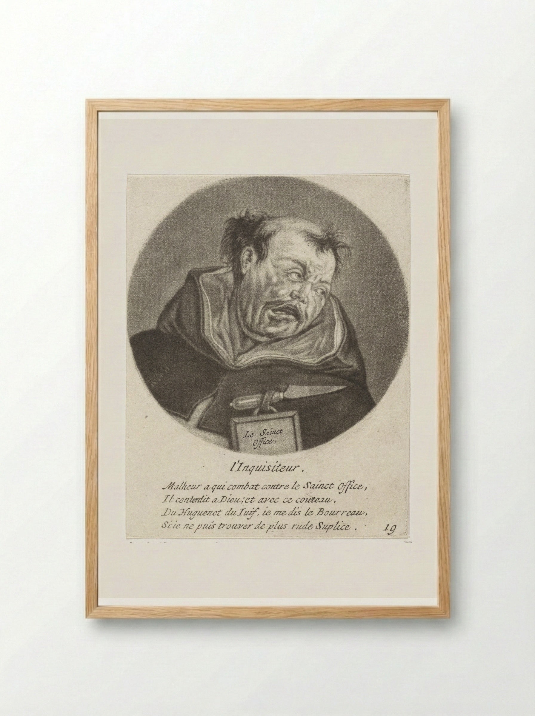 L'Inquisiteur - Jacob Gole - Framed Print Wood
