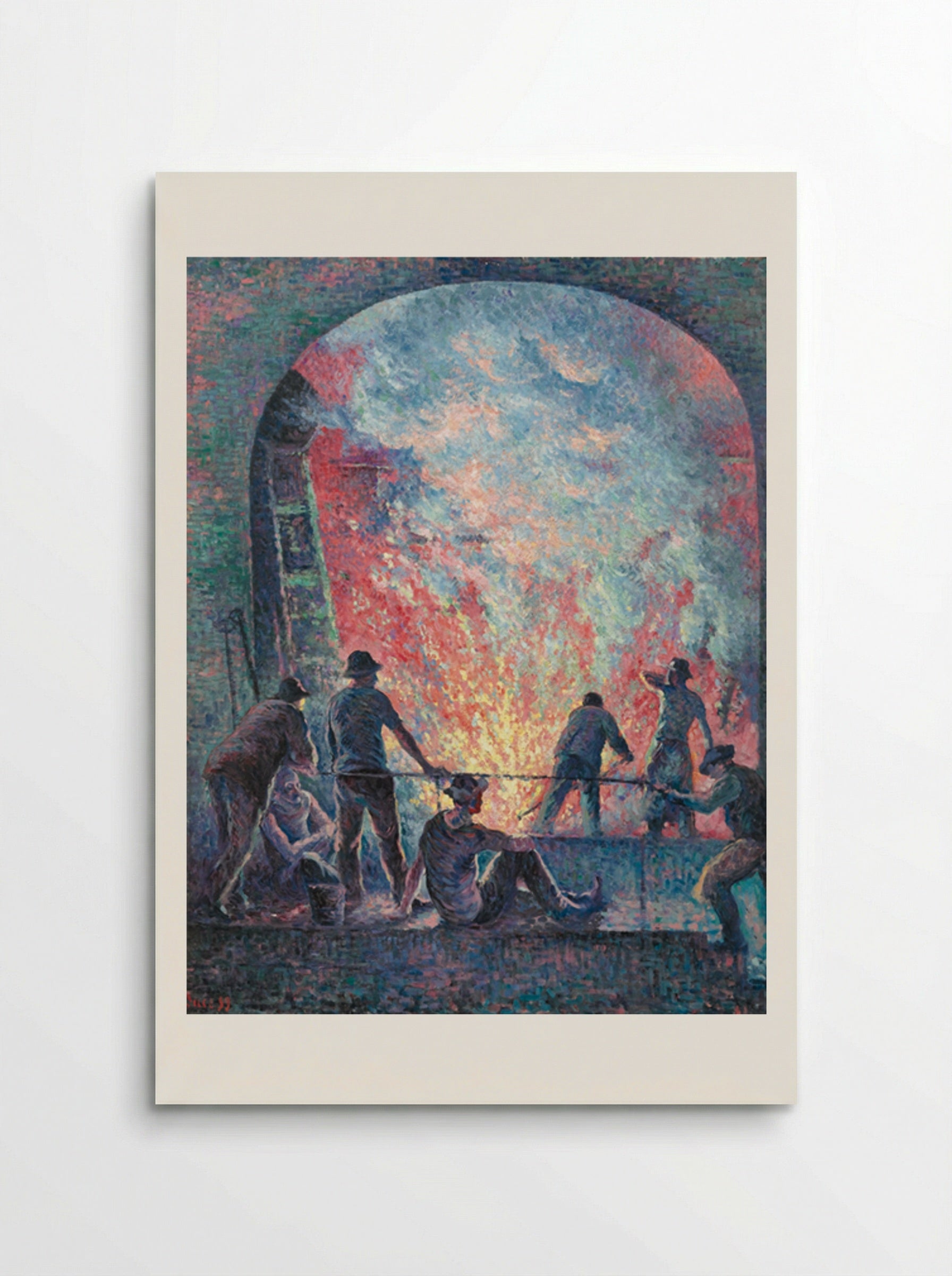 L'acierie - Maximilien Luce - Poster
