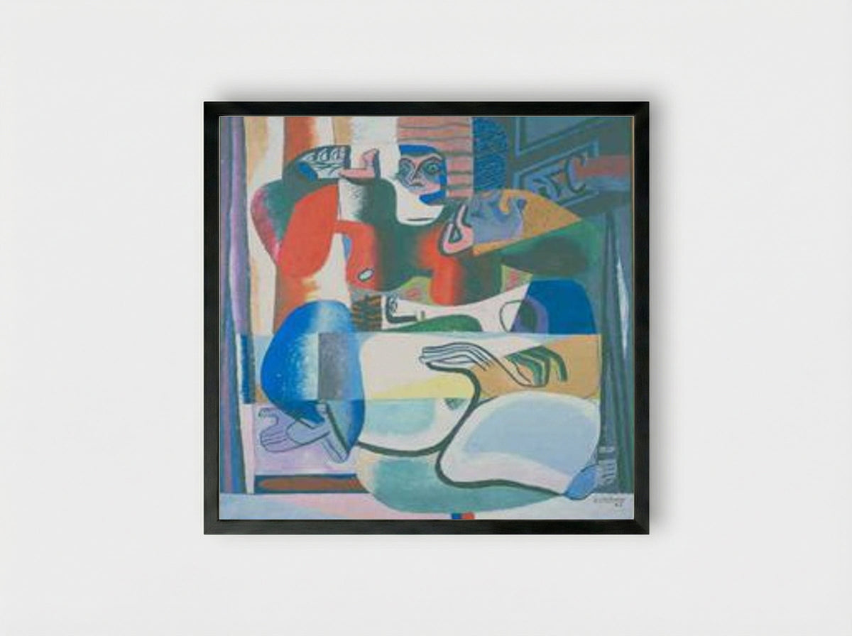 L'horreur surgit - Le Corbusier - Framed Print Black