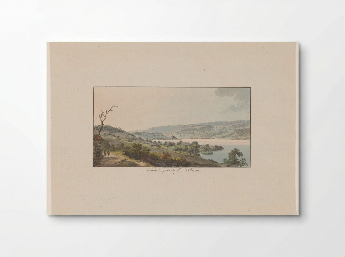 Lüscherz, près du Lac de Bienne - Johann Ludwig Aberli - Poster