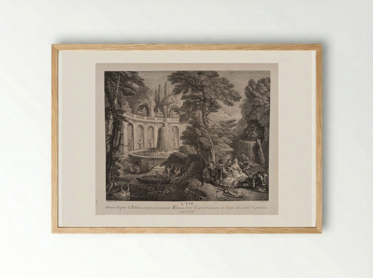 L'Été (Summer) - Jean Moyreau - Framed Print Wood