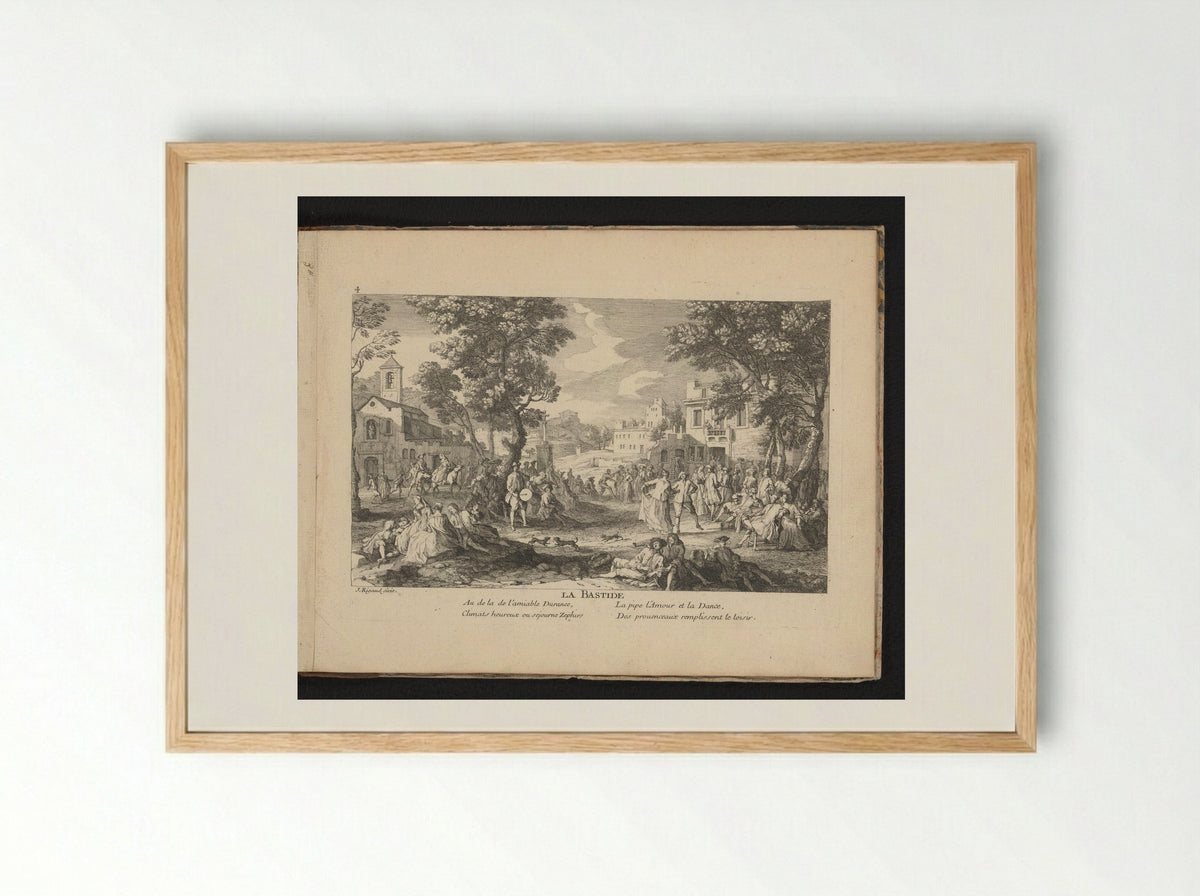 La Bastide - Jean Rigaud - Framed Print Wood