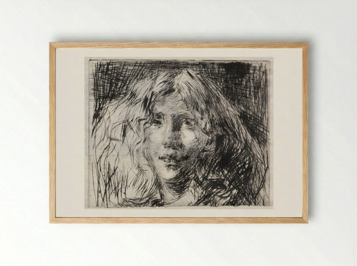 La Belle Irlandaise - James McNeill Whistler - Framed Print Wood