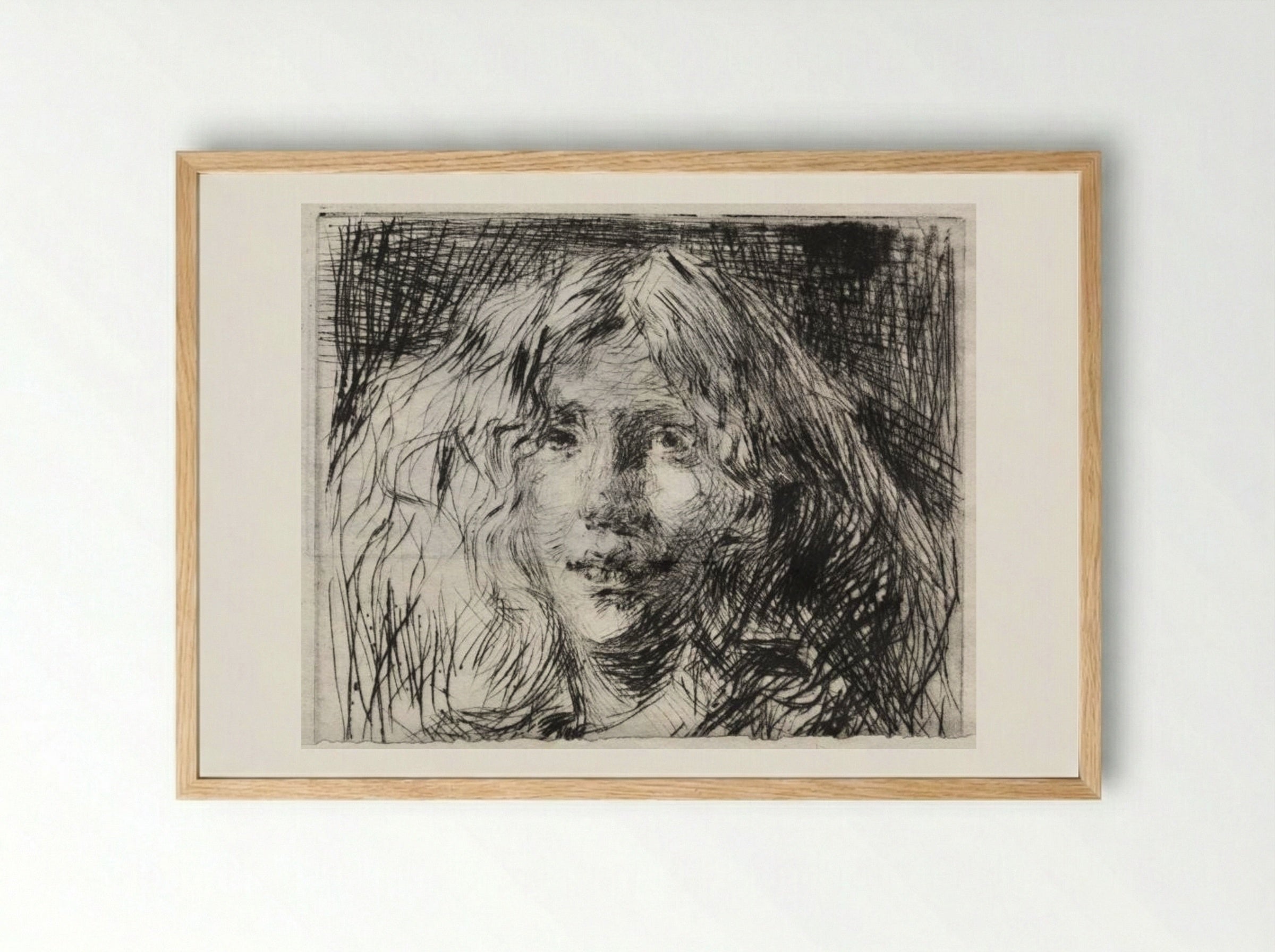 La Belle Irlandaise - James McNeill Whistler - Framed Print Wood