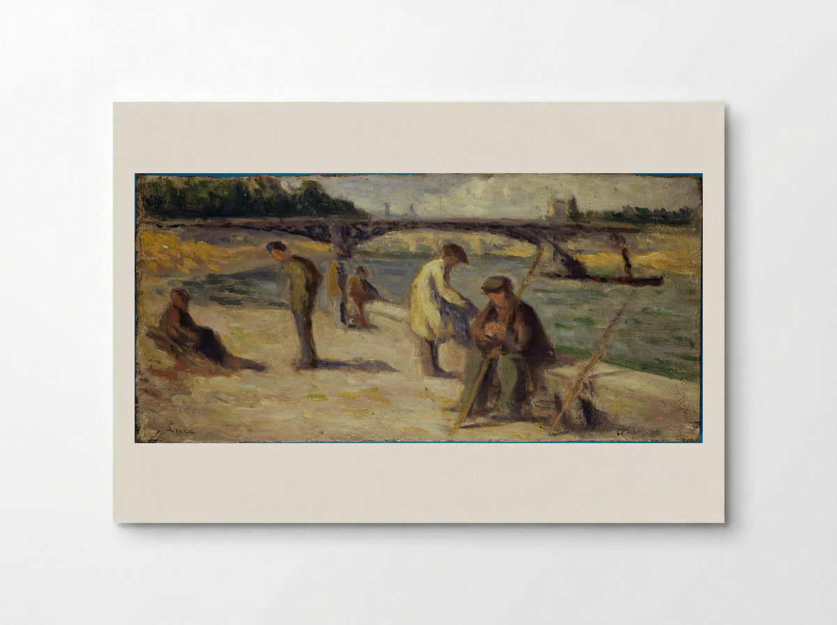 La Berge Du Quai Malaquais - Maximilien Luce - Poster