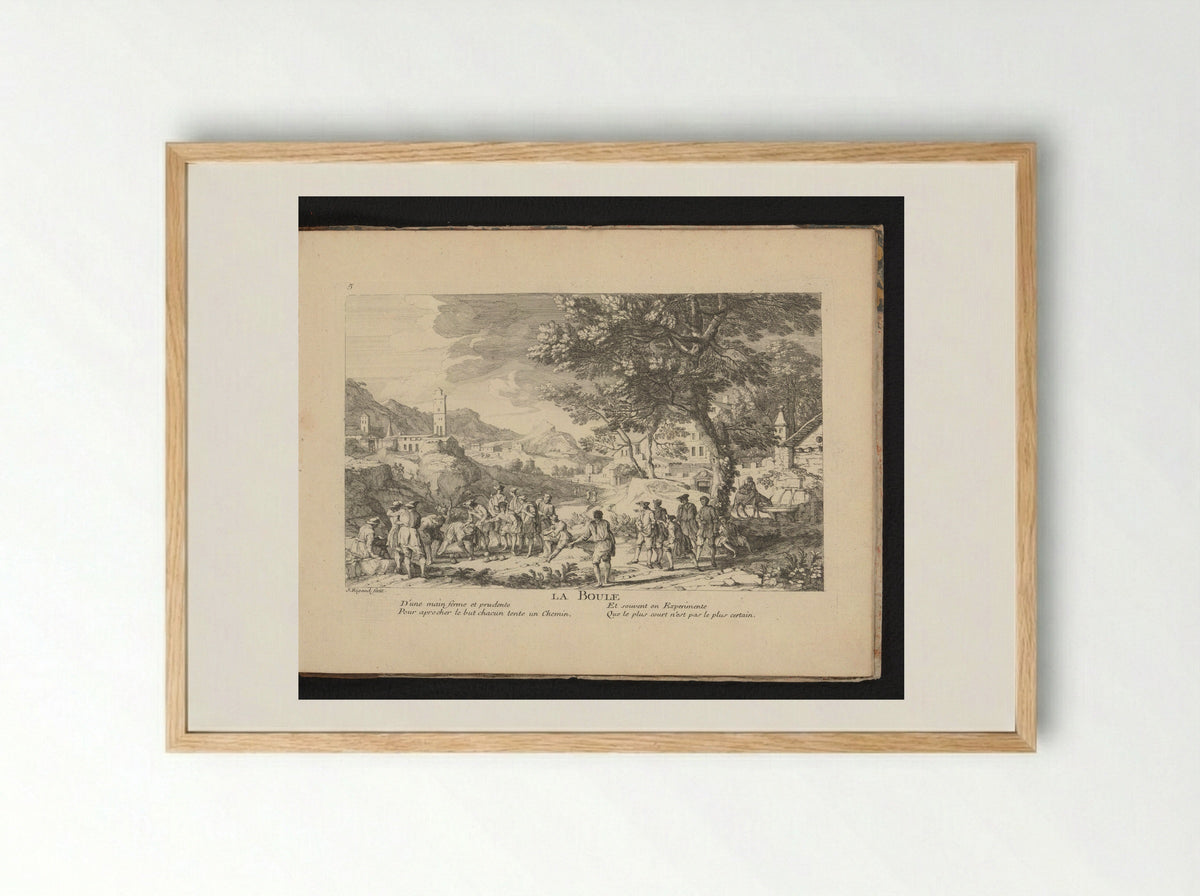 La Boule - Gaspard Duchange - Framed Print Wood