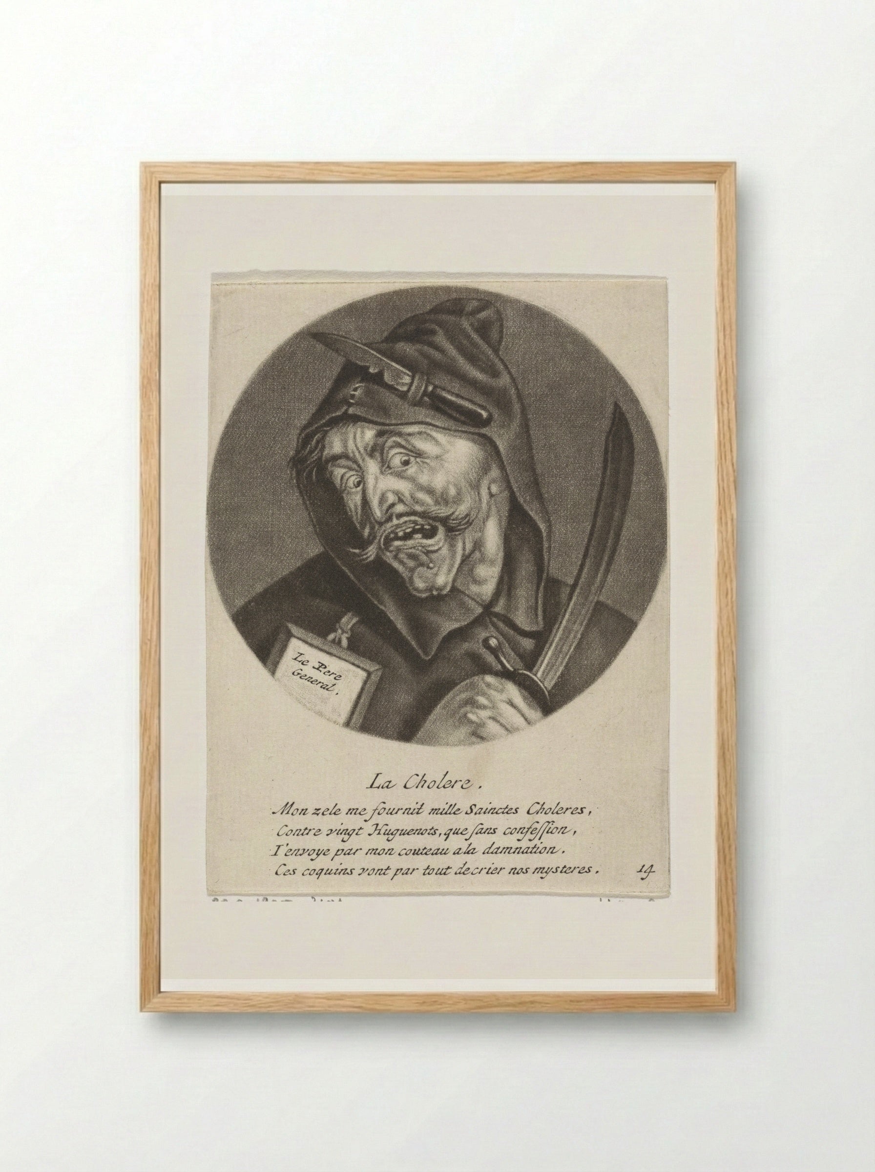 La Cholere - Jacob Gole - Framed Print Wood
