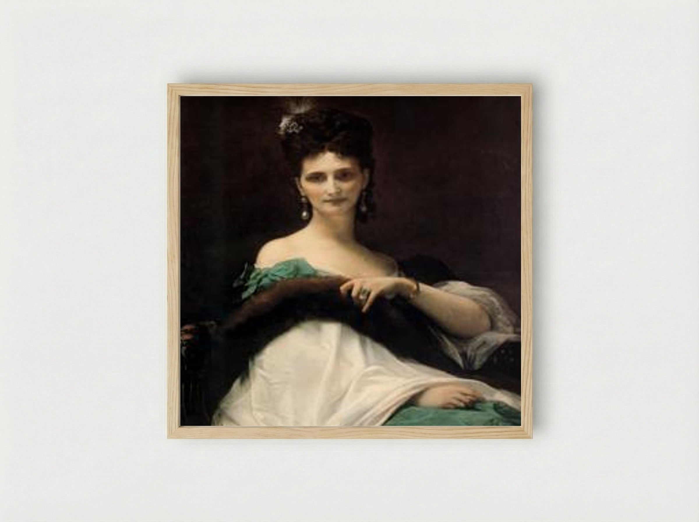 La Comtesse de Keller - Alexandre Cabanel - Framed Print Wood