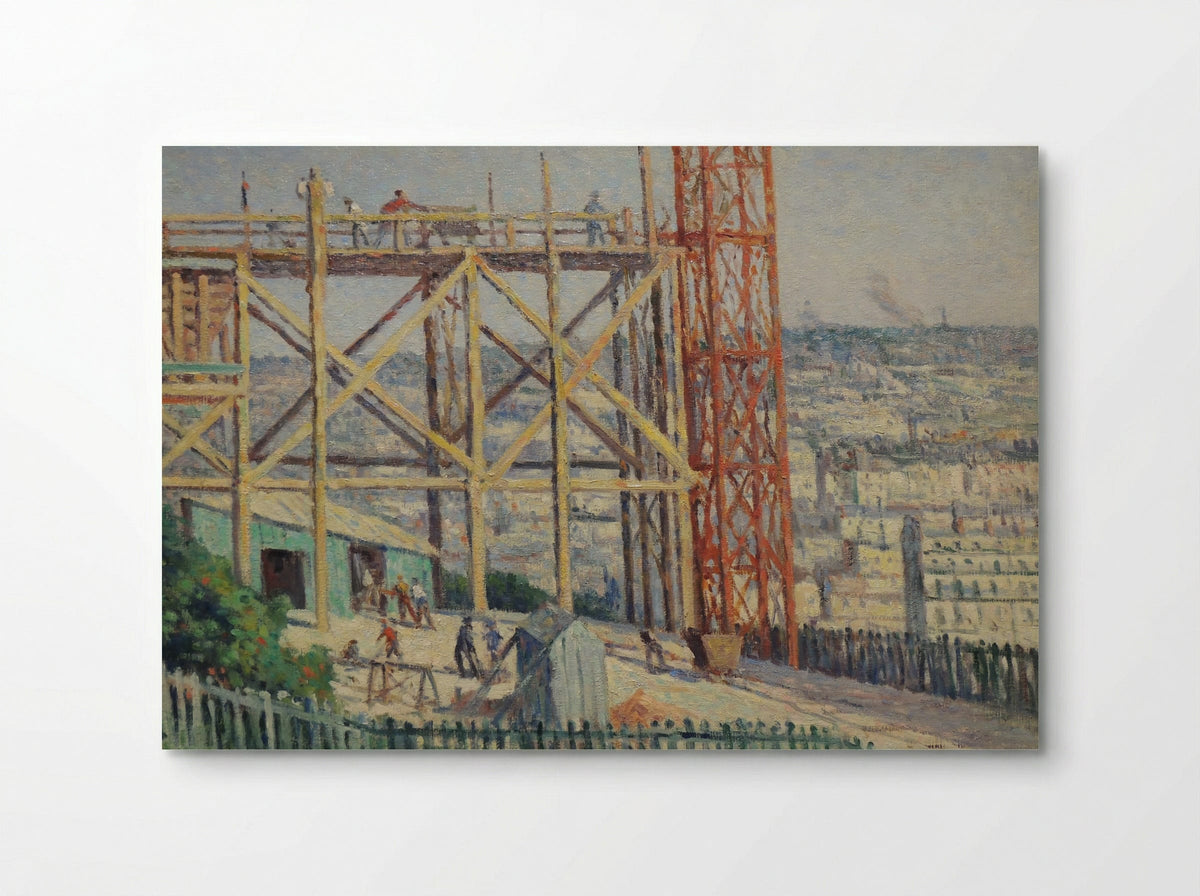 La Construction du Sacré-Coeur - Maximilien Luce - Poster