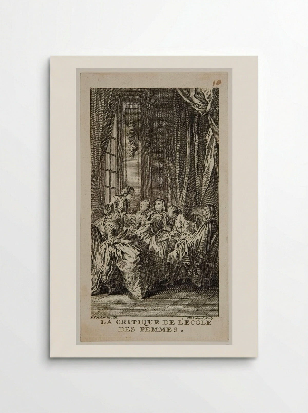 La Critique de l'école des femmes - Étienne Fessard - Poster