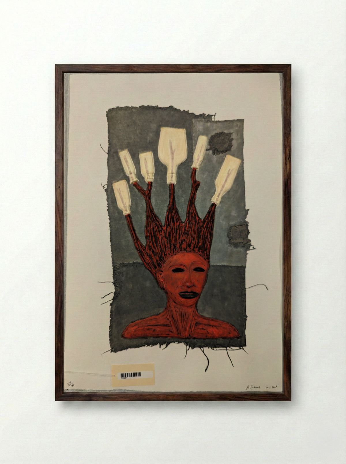 La Curandera - Alison Saar - Framed Print Dark Wood