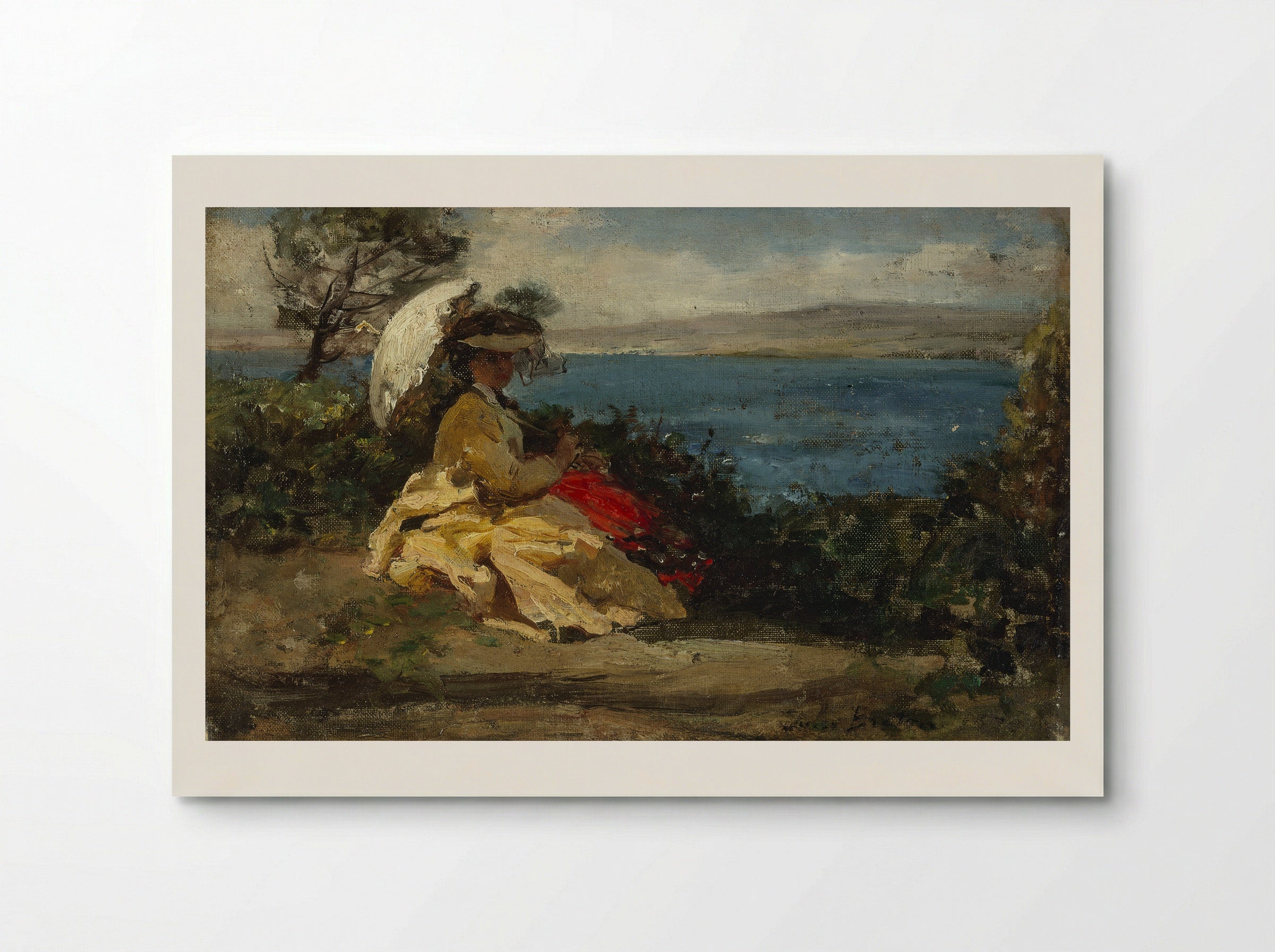 La Femme à l'Ombrelle - Jules Breton - Poster