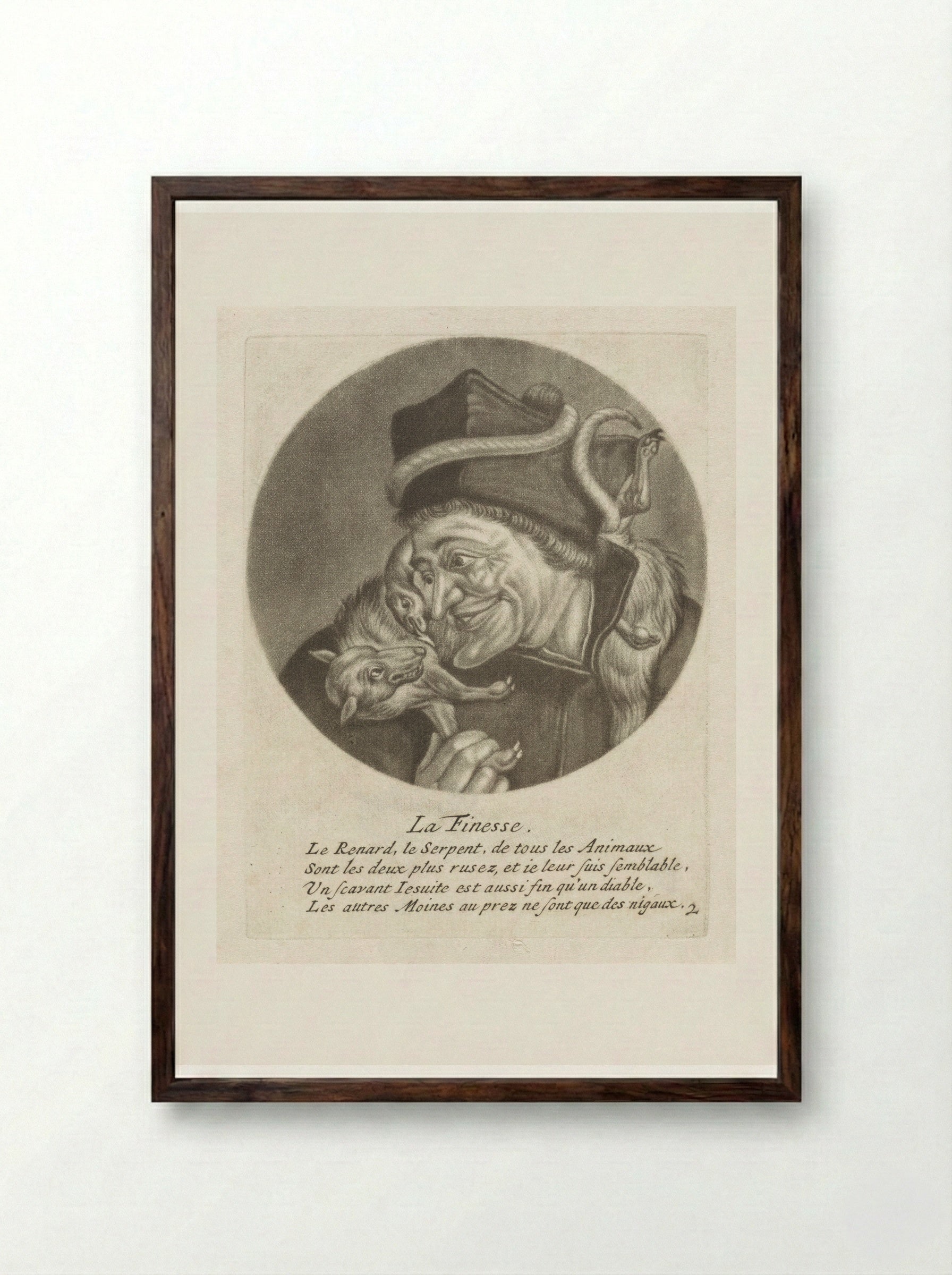 La Finesse - Jacob Gole - Framed Print Dark Wood
