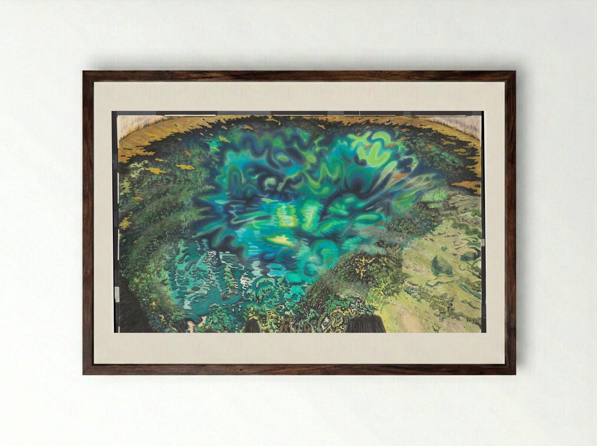 La Fosse Dionne - Jacobien de Rooij - Framed Print Dark Wood
