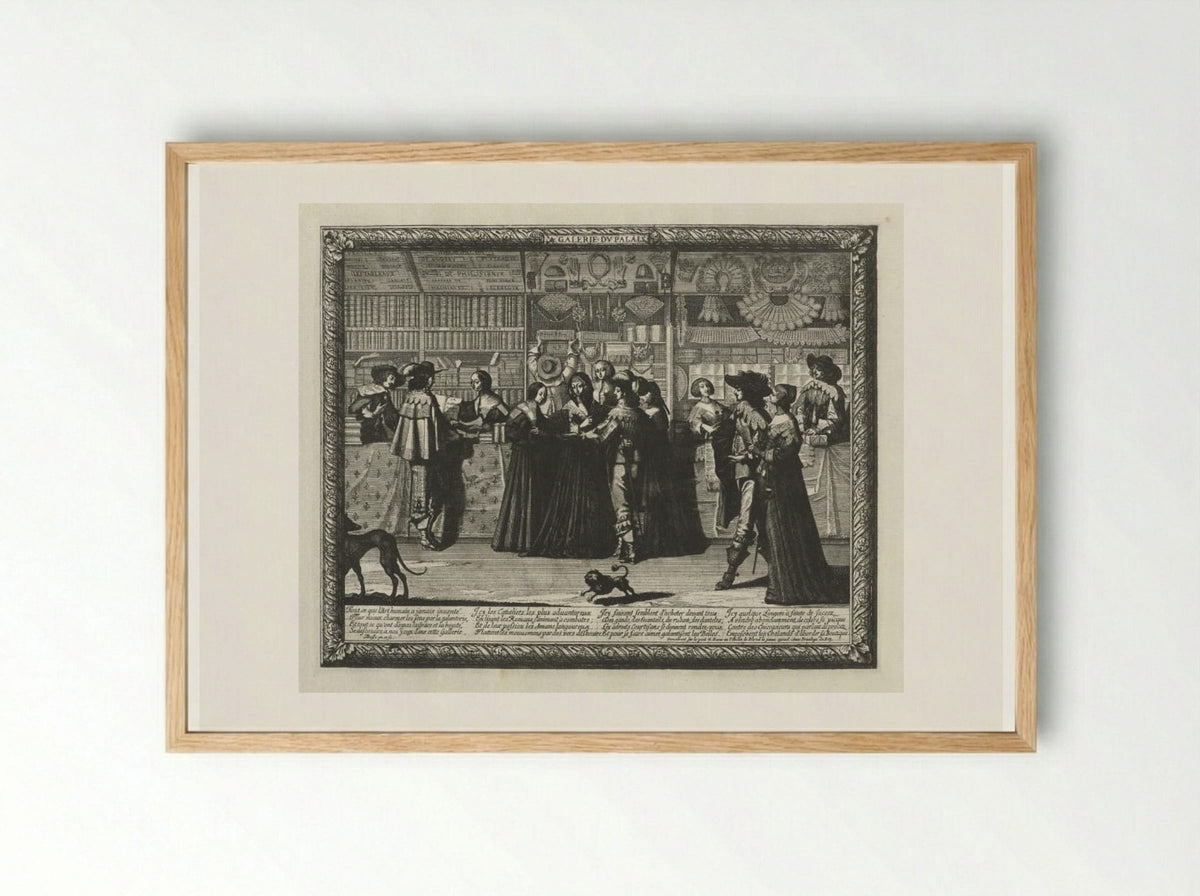 La Galerie du Palais - Abraham Bosse - Framed Print Wood